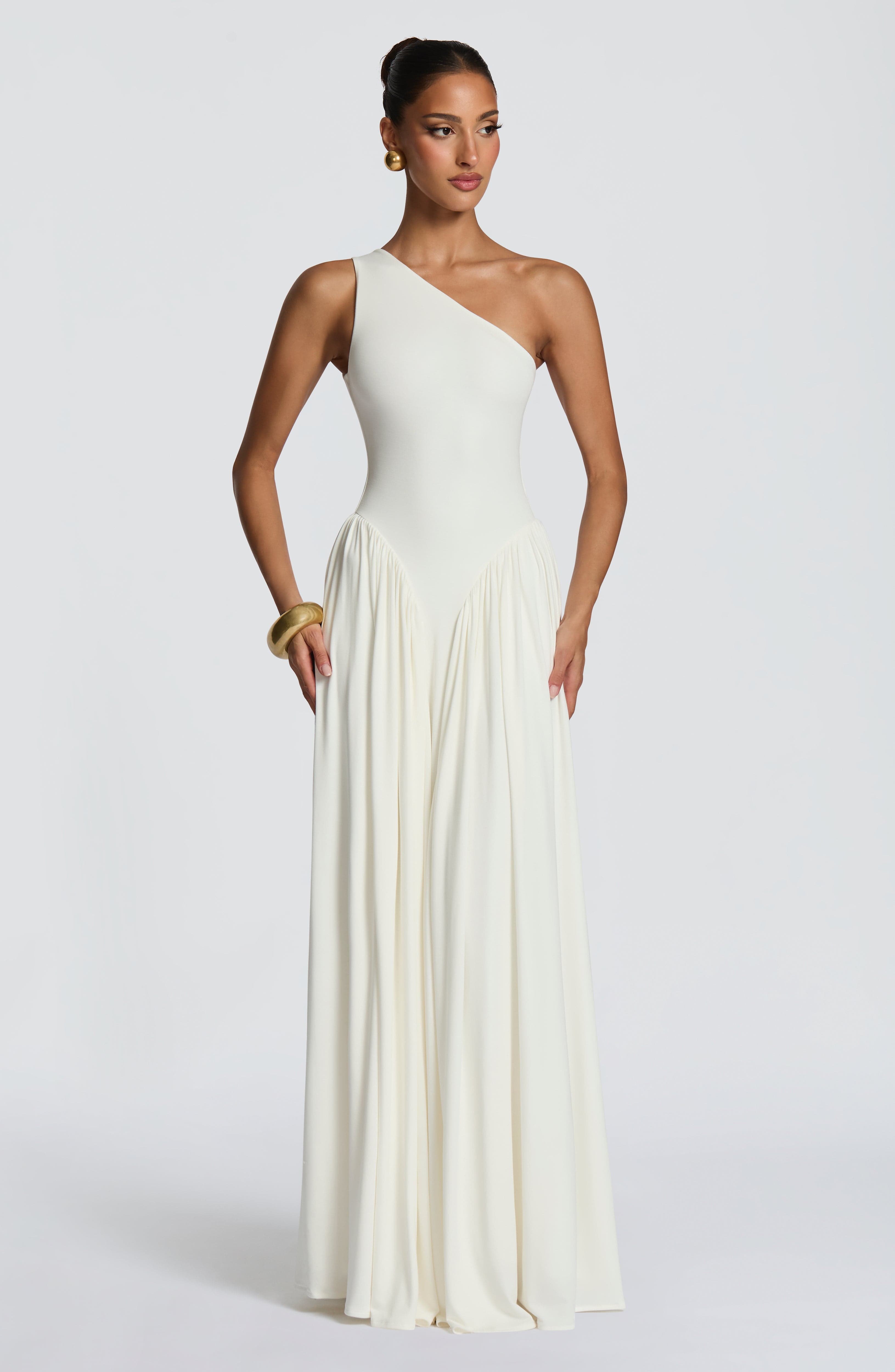 minilena Vespera Maxi Dress Ivory