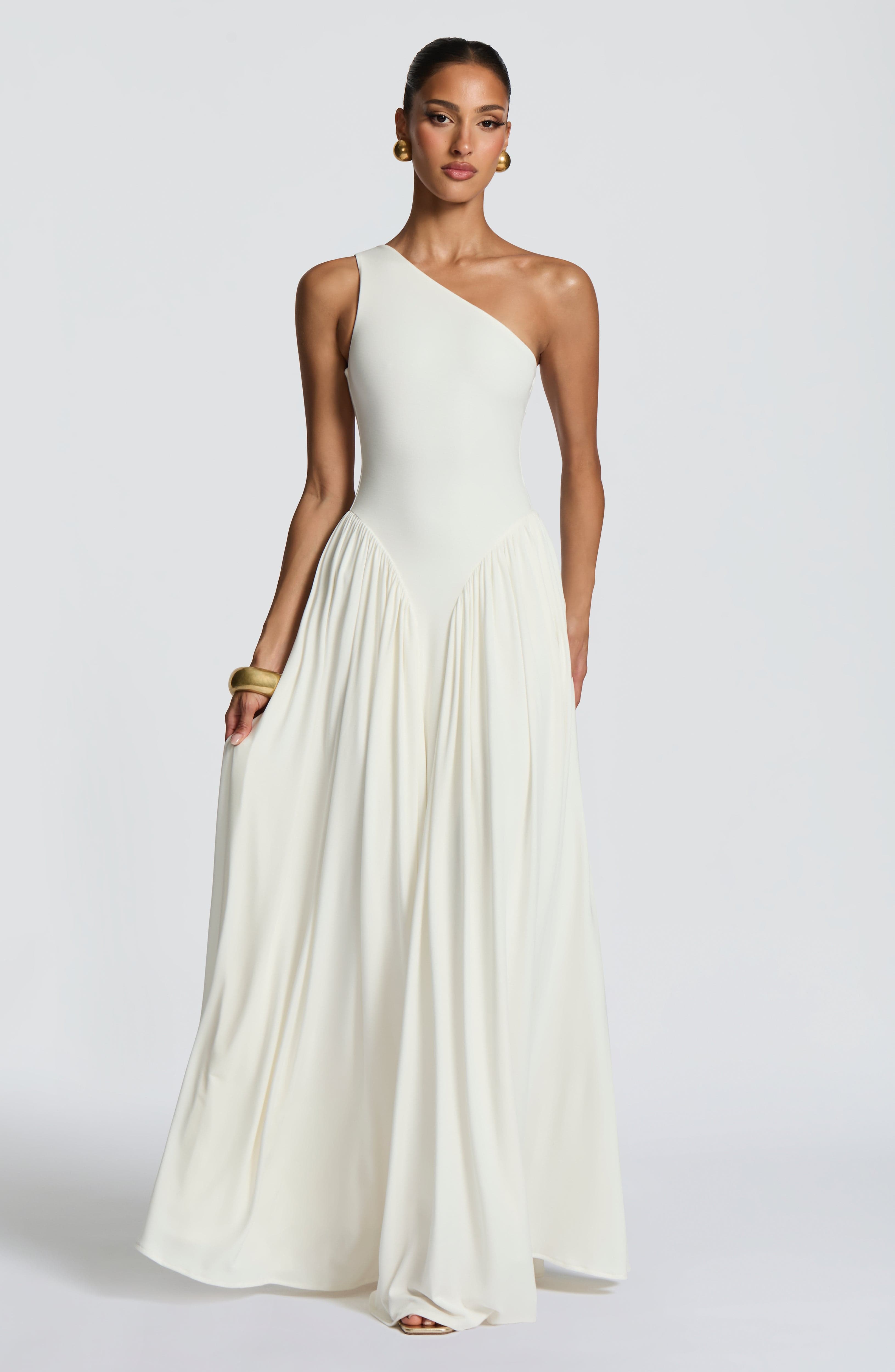 minilena Vespera Maxi Dress Ivory