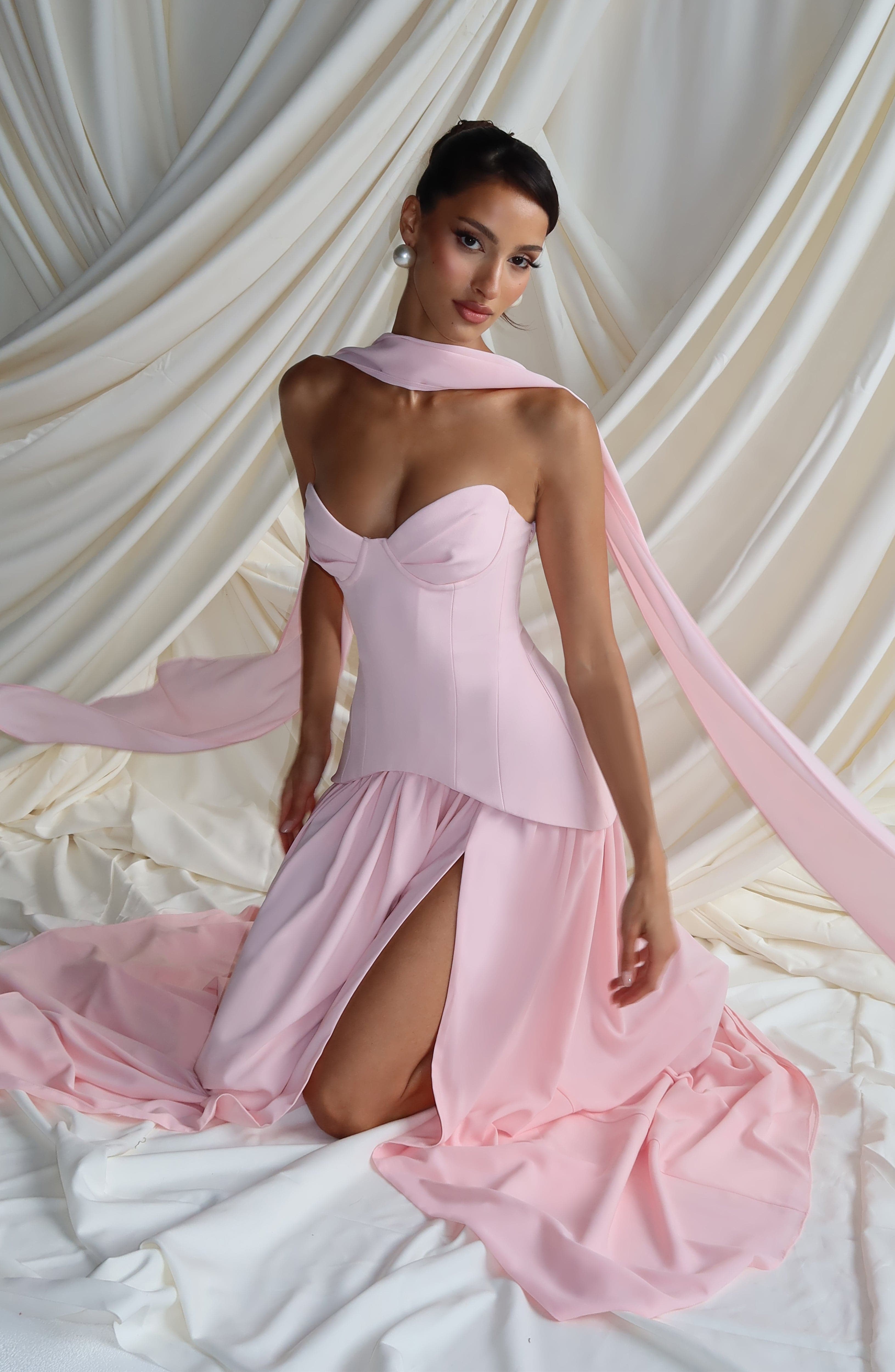 minilena Vietta Maxi Dress Blush
