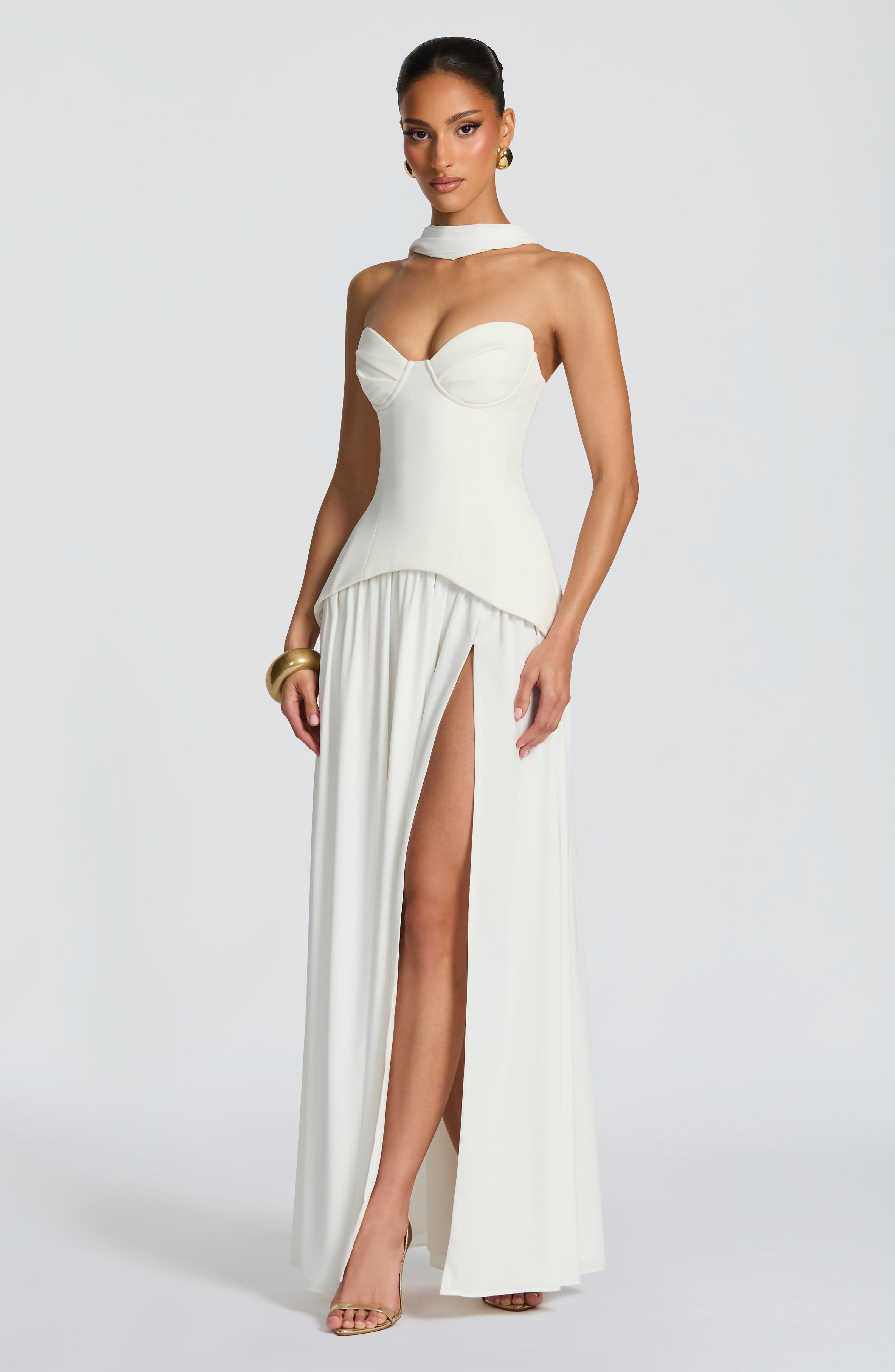 minilena Vietta Maxi Dress Ivory