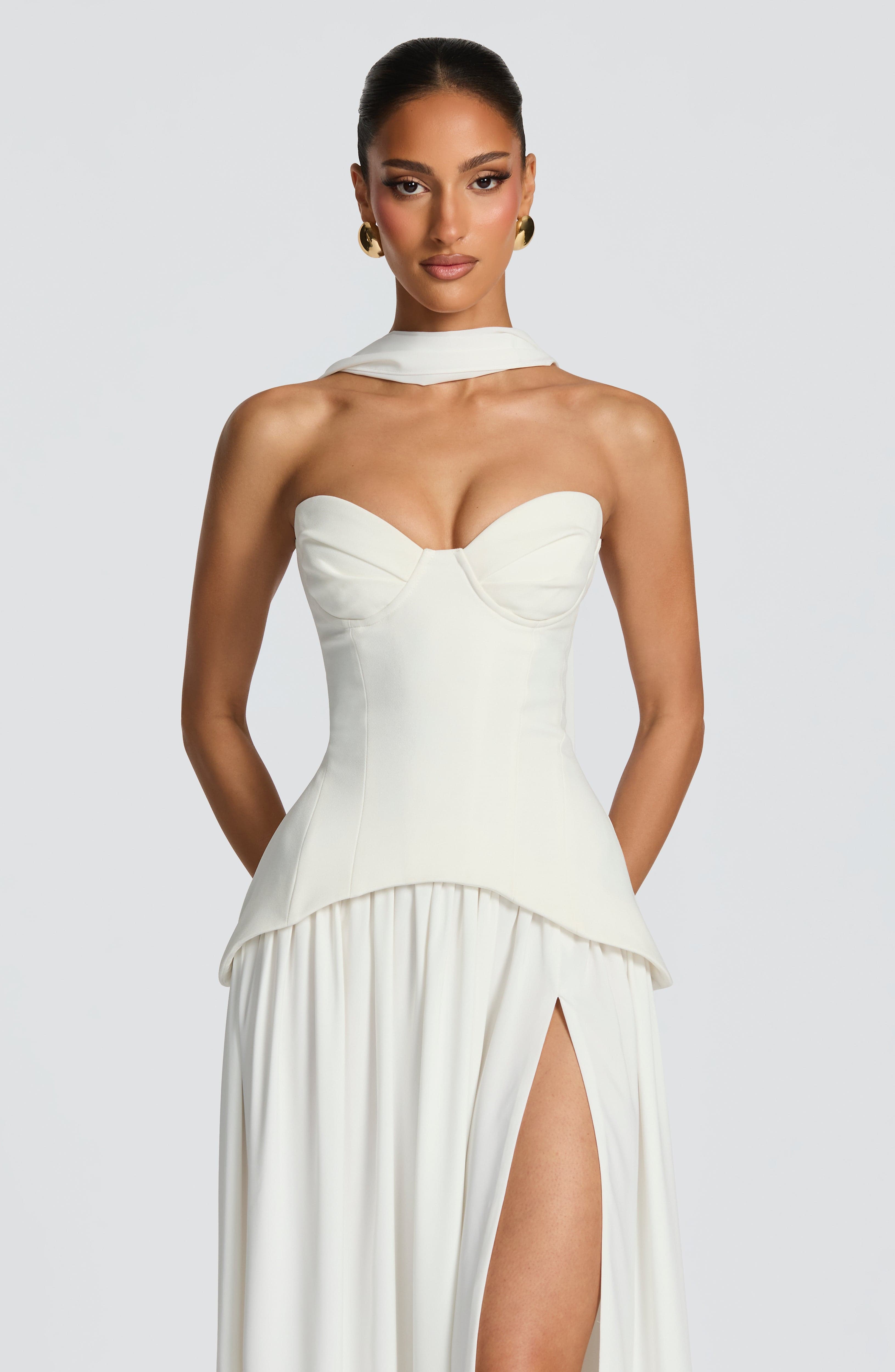 minilena Vietta Maxi Dress Ivory