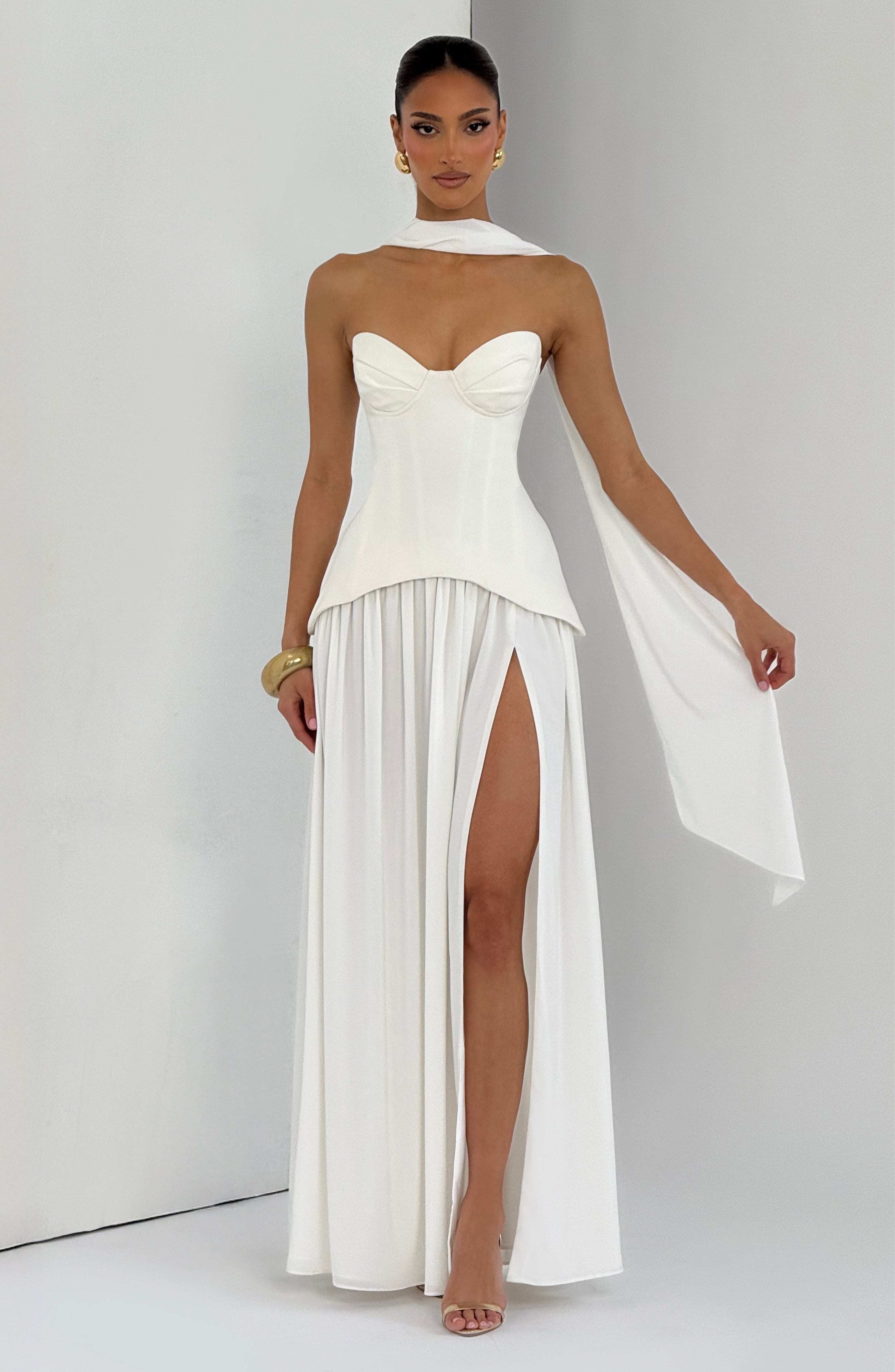 minilena Vietta Maxi Dress Ivory