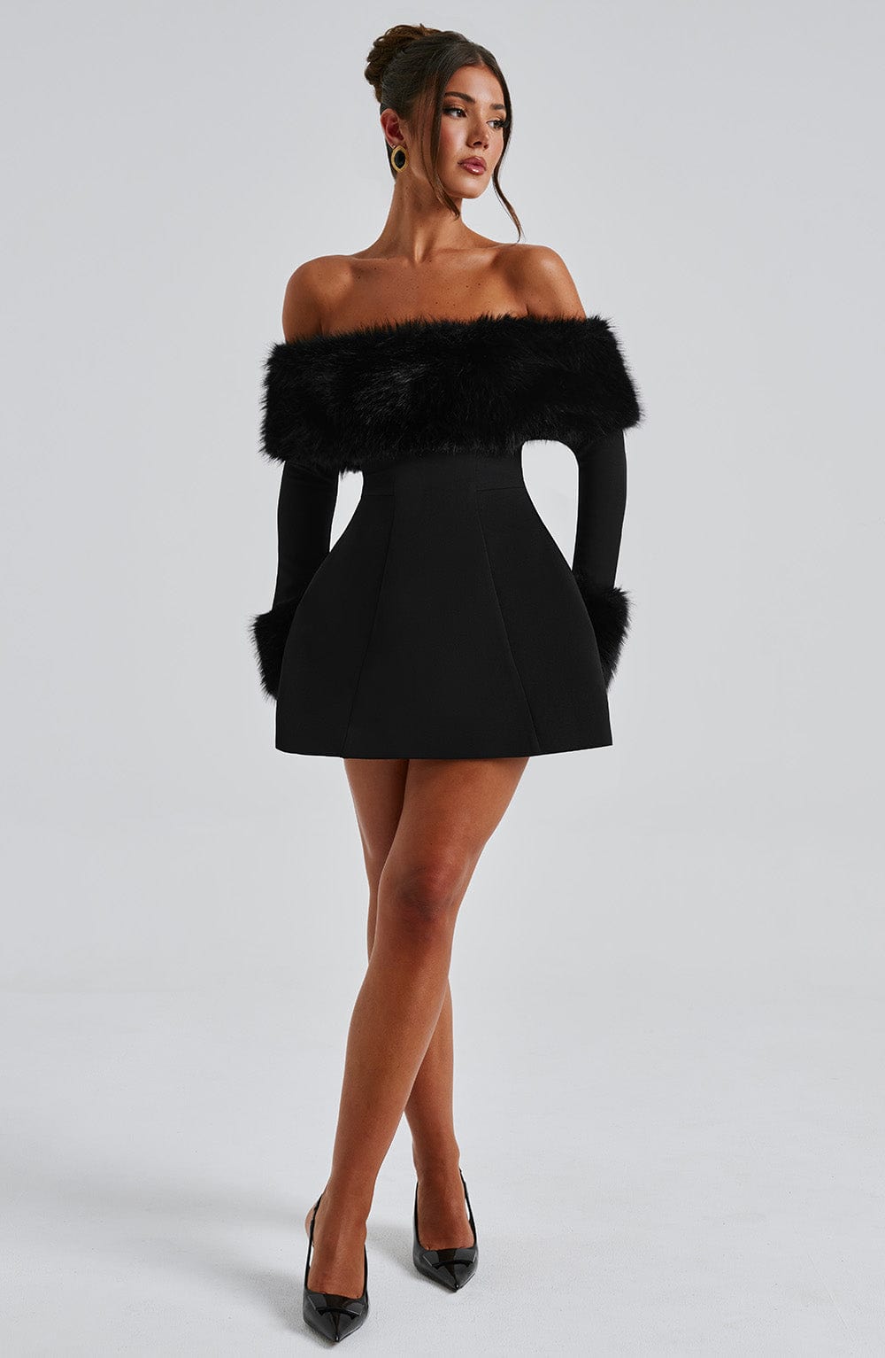 minilena Villanelle Mini Dress Black