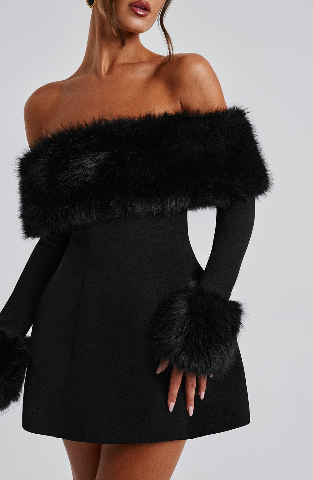 minilena Villanelle Mini Dress Black