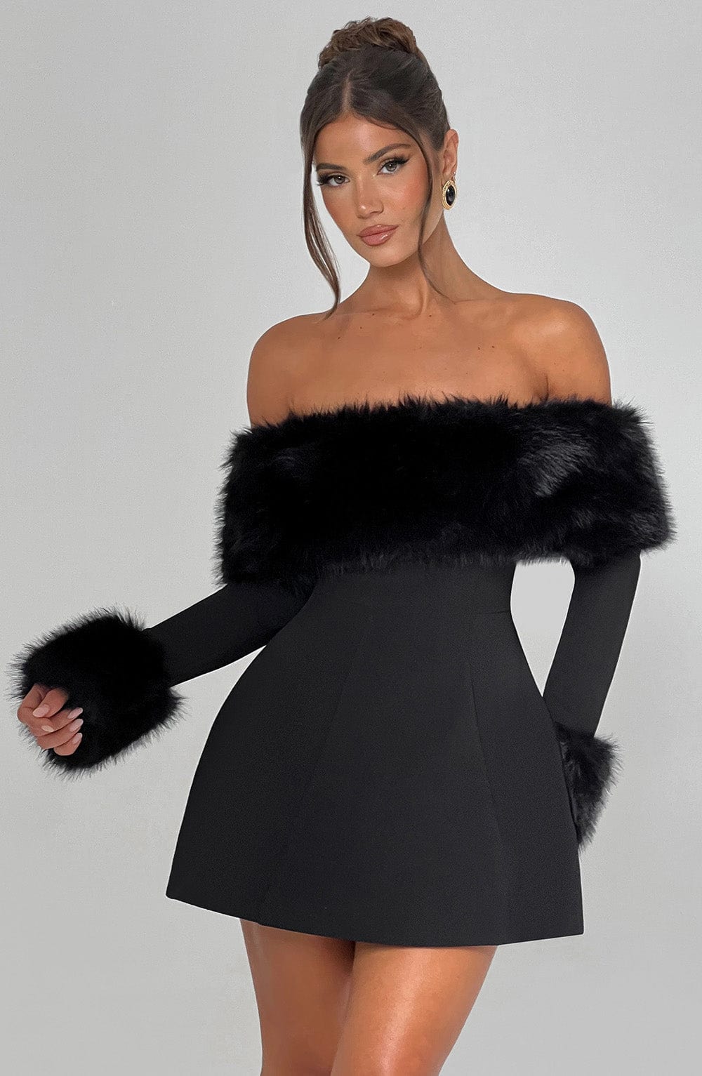 minilena Villanelle Mini Dress Black