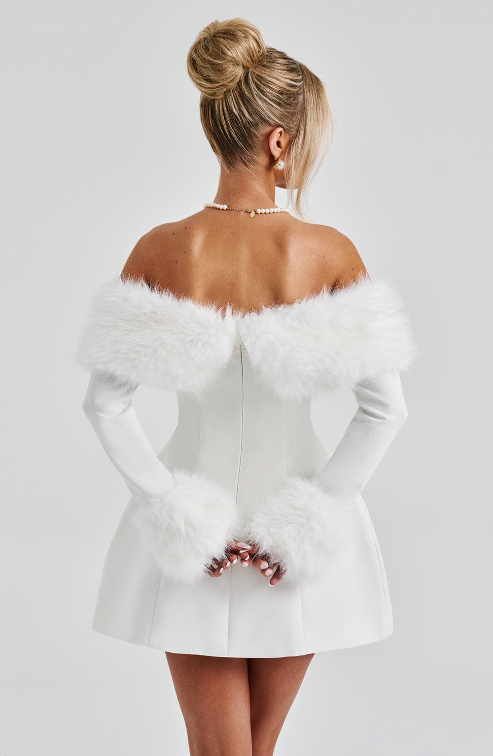 minilena Villanelle Mini Dress Ivory