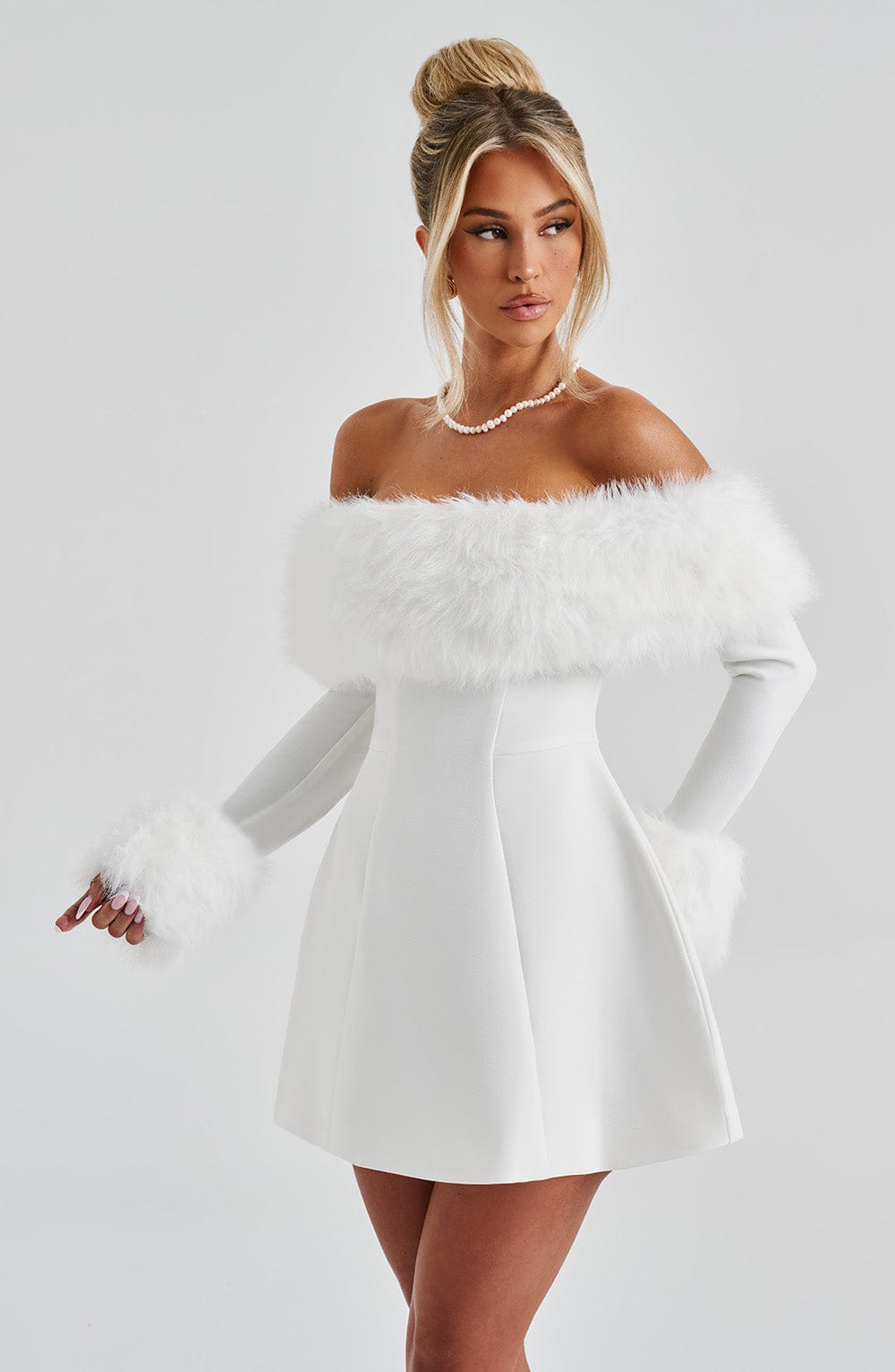 minilena Villanelle Mini Dress Ivory