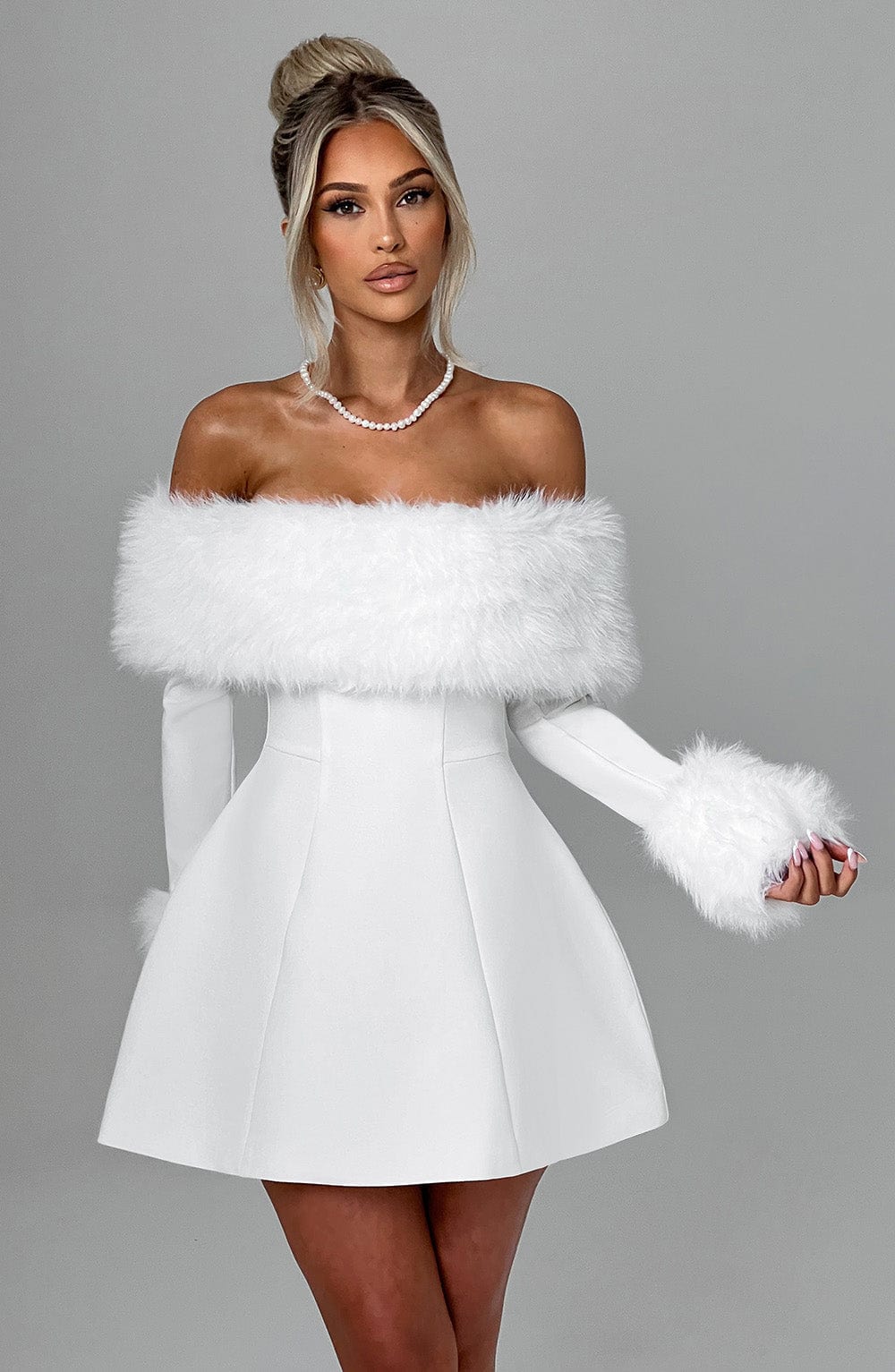 minilena Villanelle Mini Dress Ivory