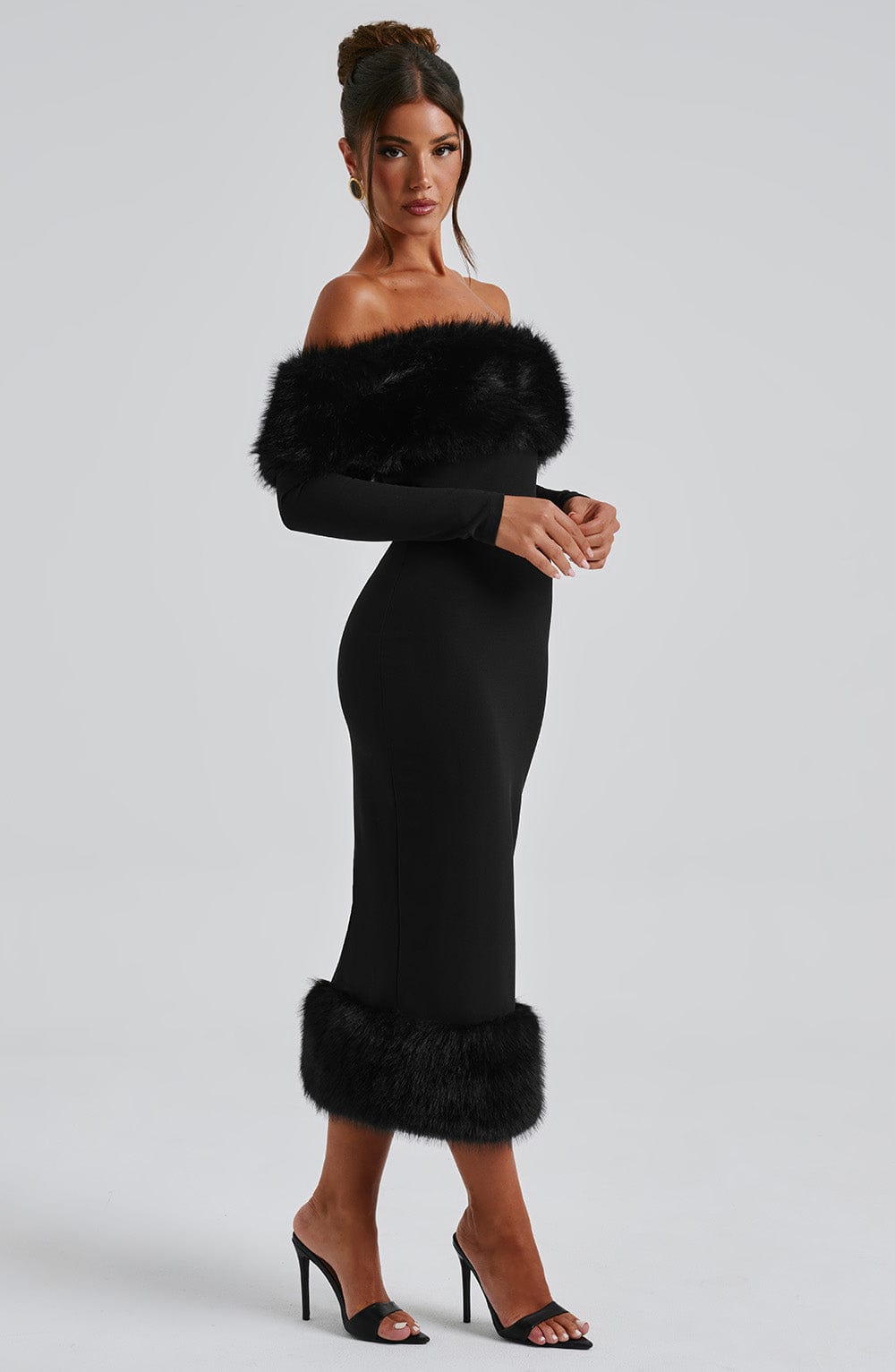 minilena Vittoria Midi Dress-Black None