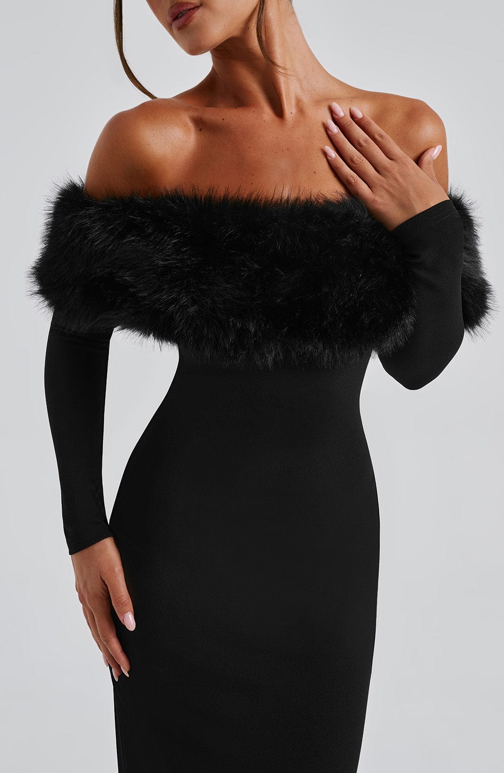 minilena Vittoria Midi Dress-Black None