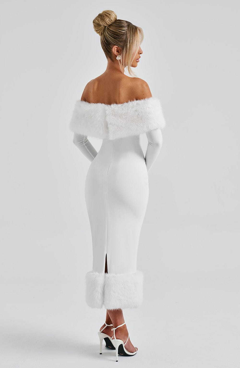 minilena Vittoria Midi Dress Ivory