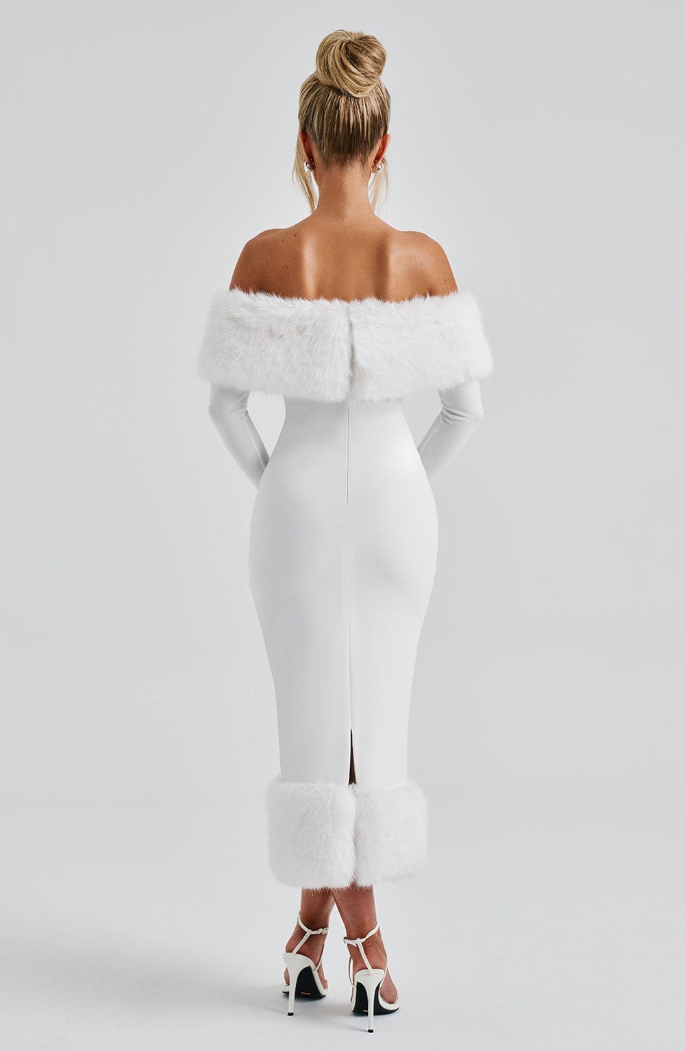 minilena Vittoria Midi Dress Ivory