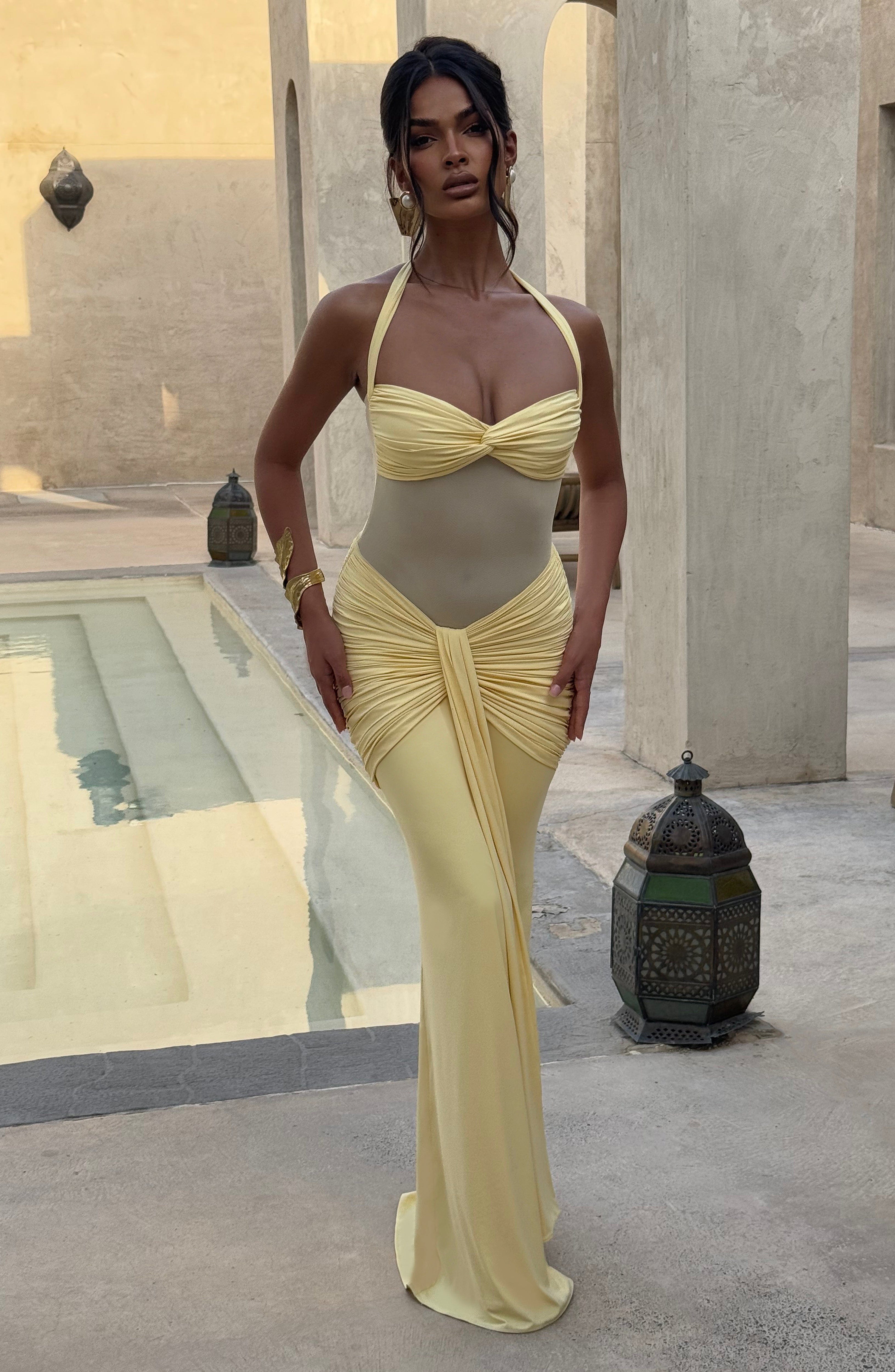 minilena Vixen Maxi Dress Lemon