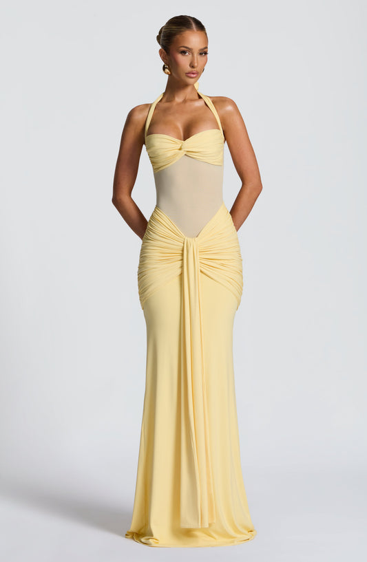 minilena Vixen Maxi Dress Lemon