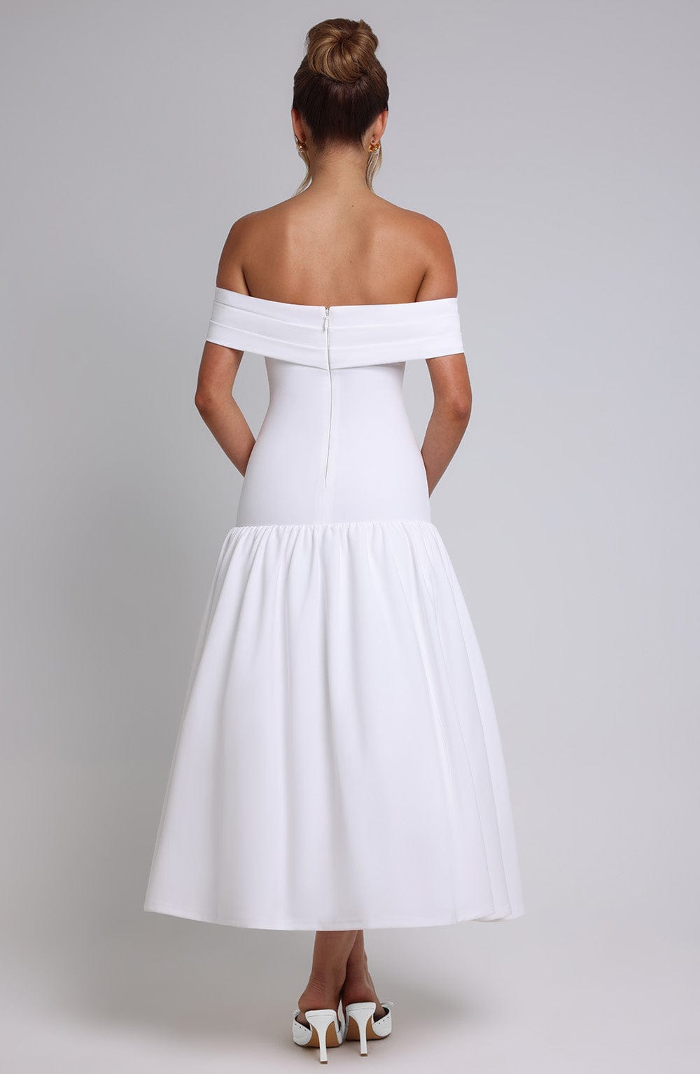 minilena Wilhelmina Midaxi Dress Ivory