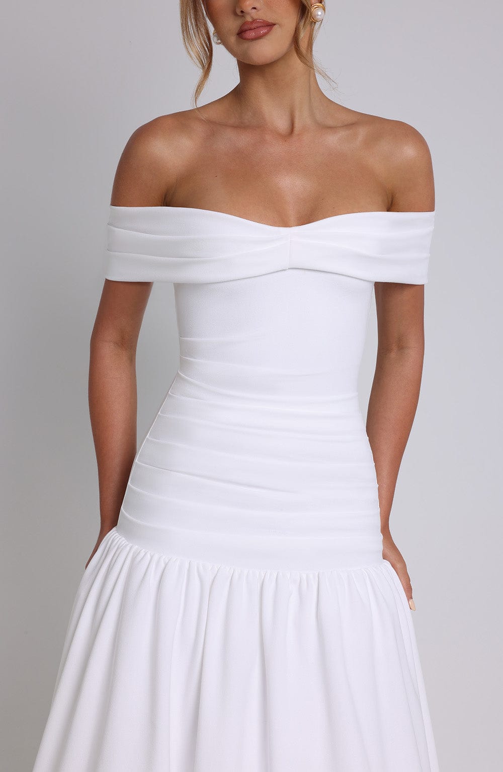 minilena Wilhelmina Midaxi Dress Ivory