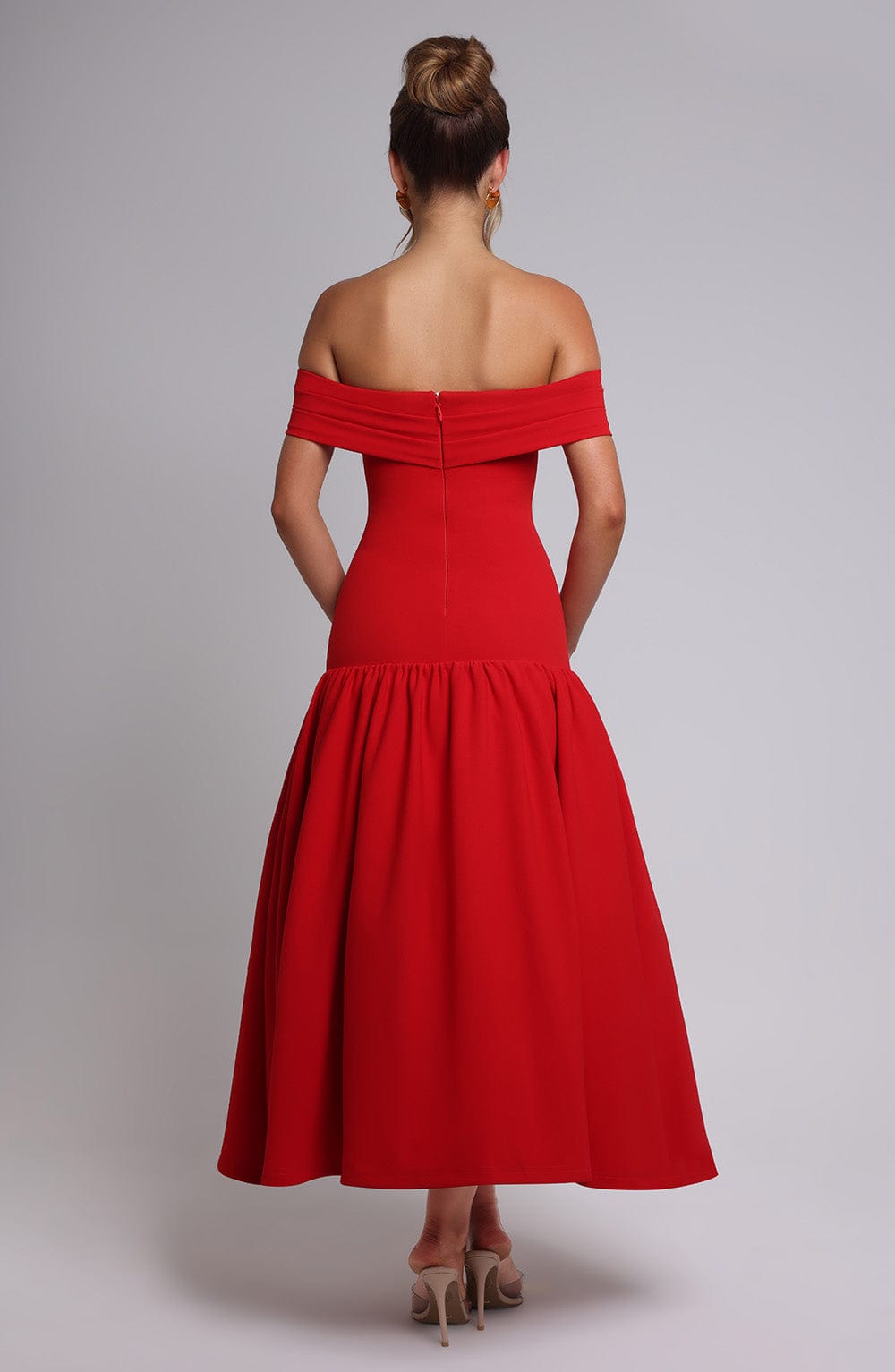 minilena Wilhelmina Midaxi Dress Red