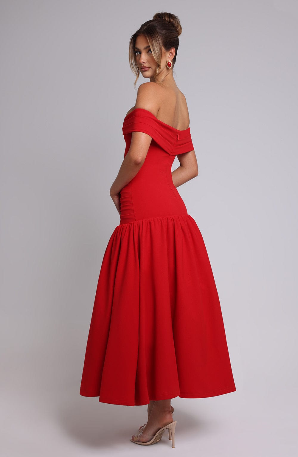 minilena Wilhelmina Midaxi Dress Red