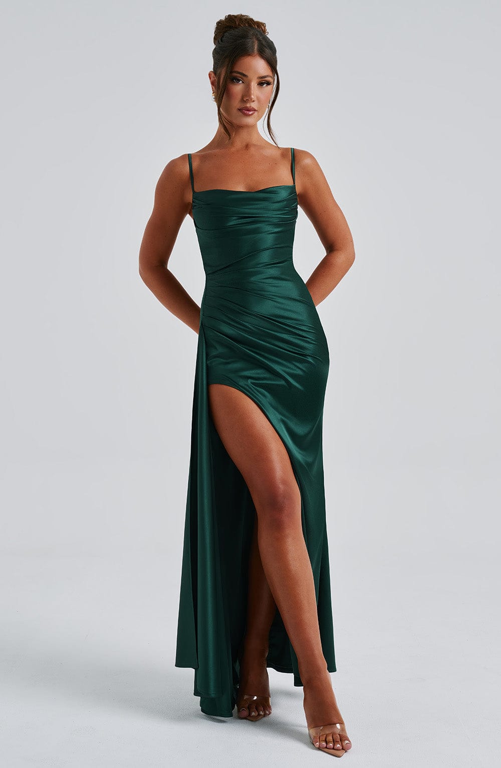 minilena Winona Maxi Dress Emerald