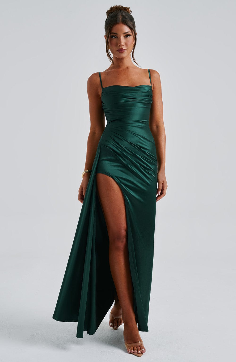 minilena Winona Maxi Dress Emerald