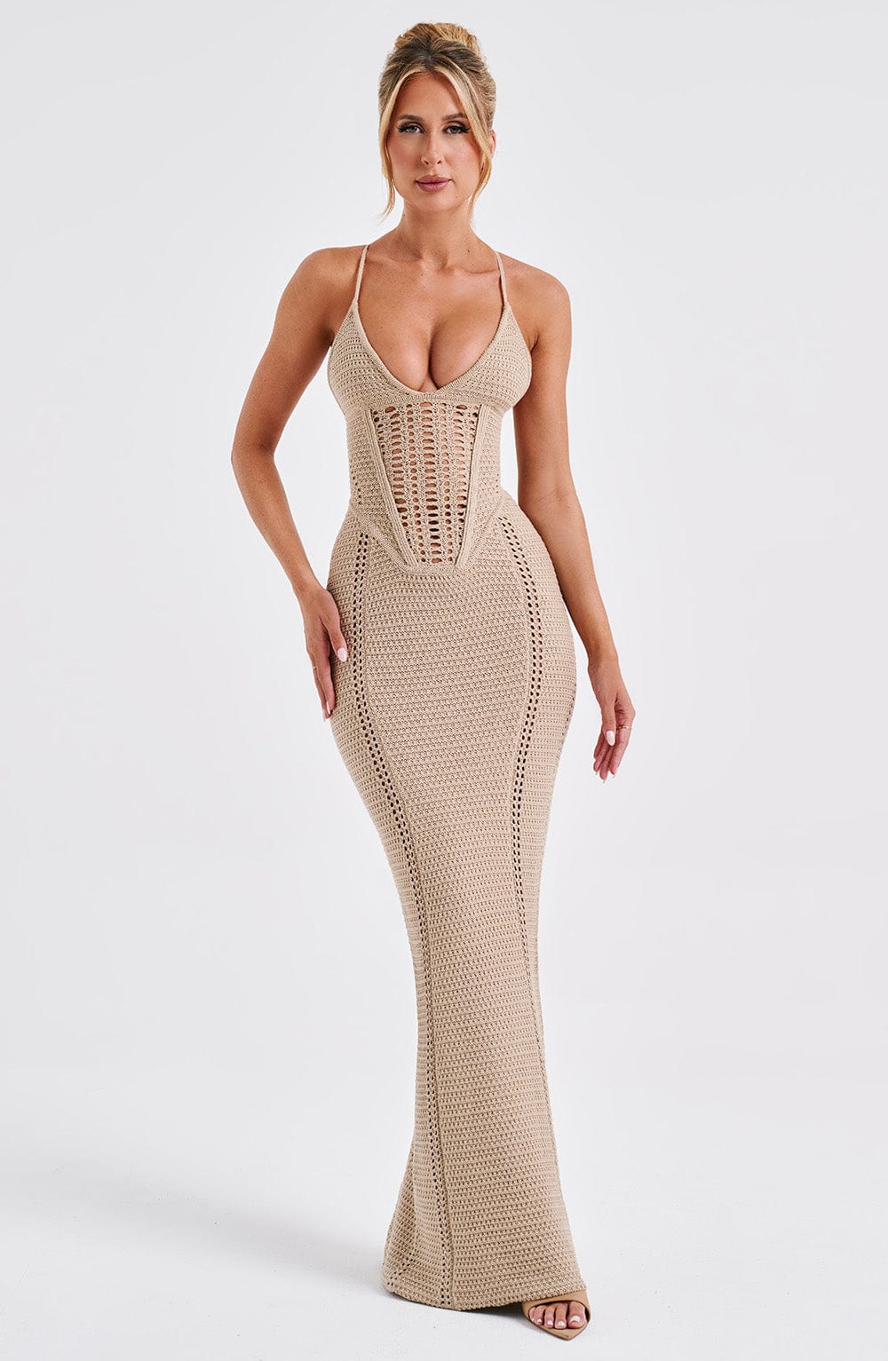 minilena Xanthe Maxi Dress Beige