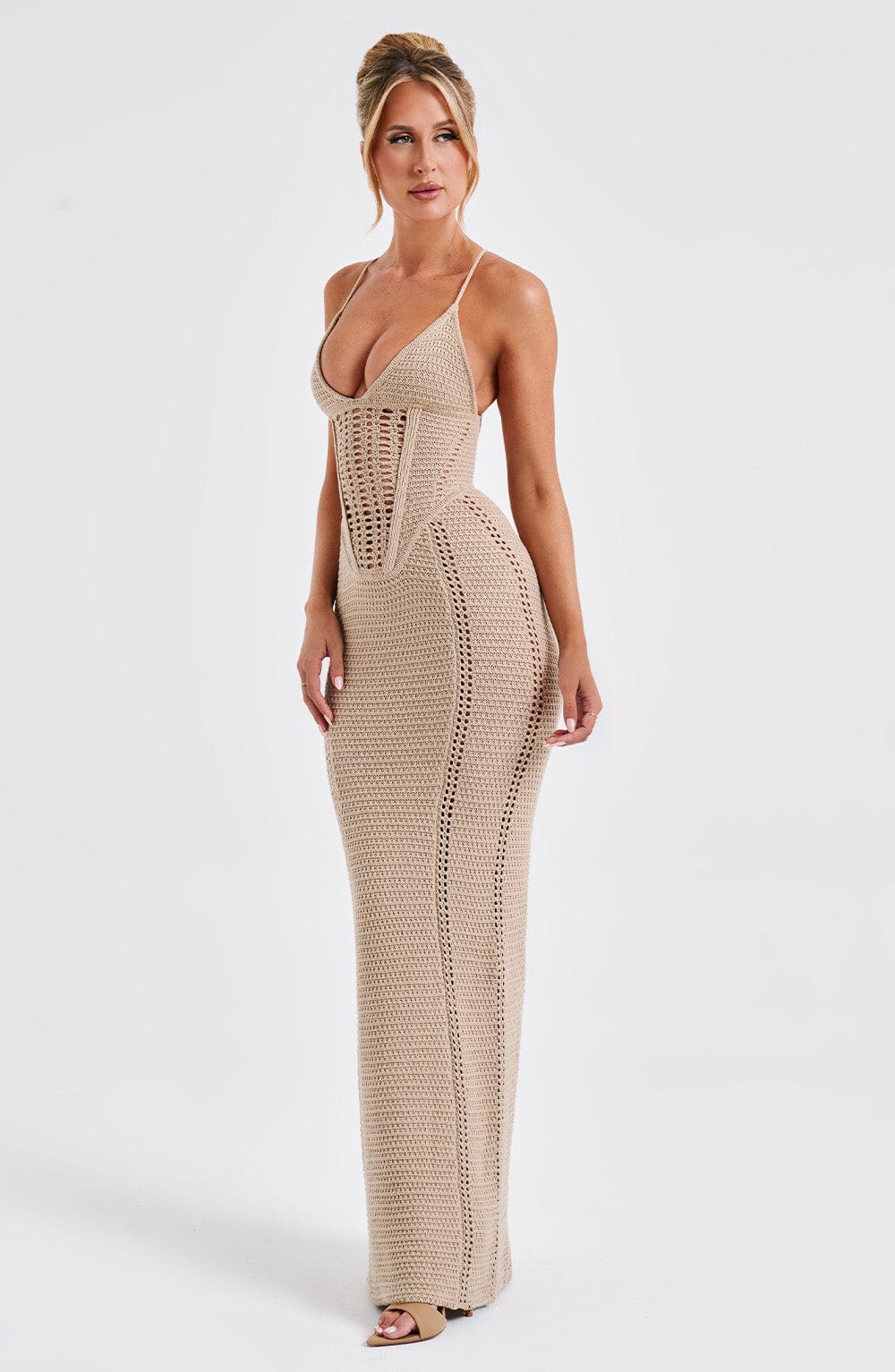 minilena Xanthe Maxi Dress Beige