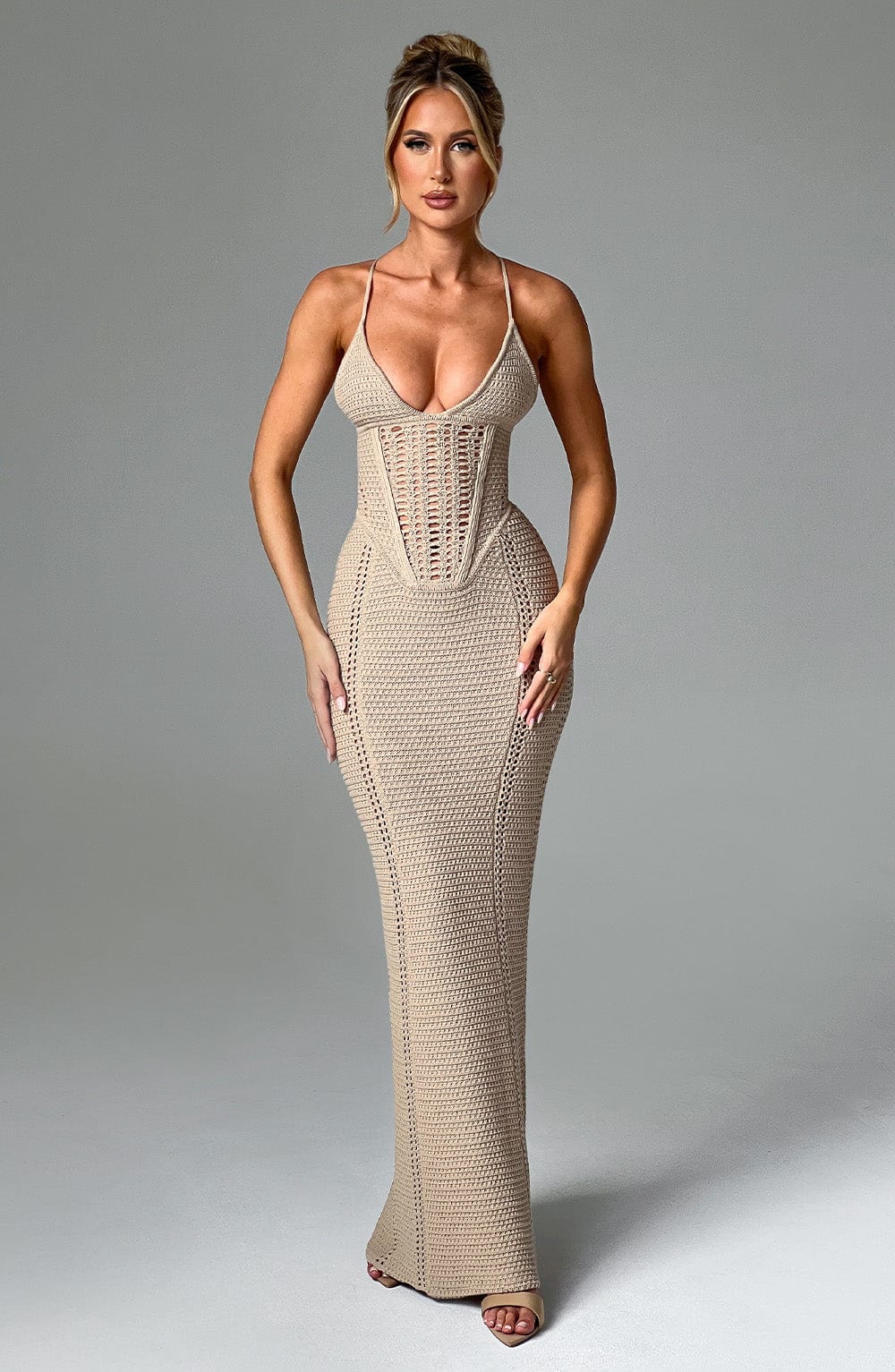 minilena Xanthe Maxi Dress Beige
