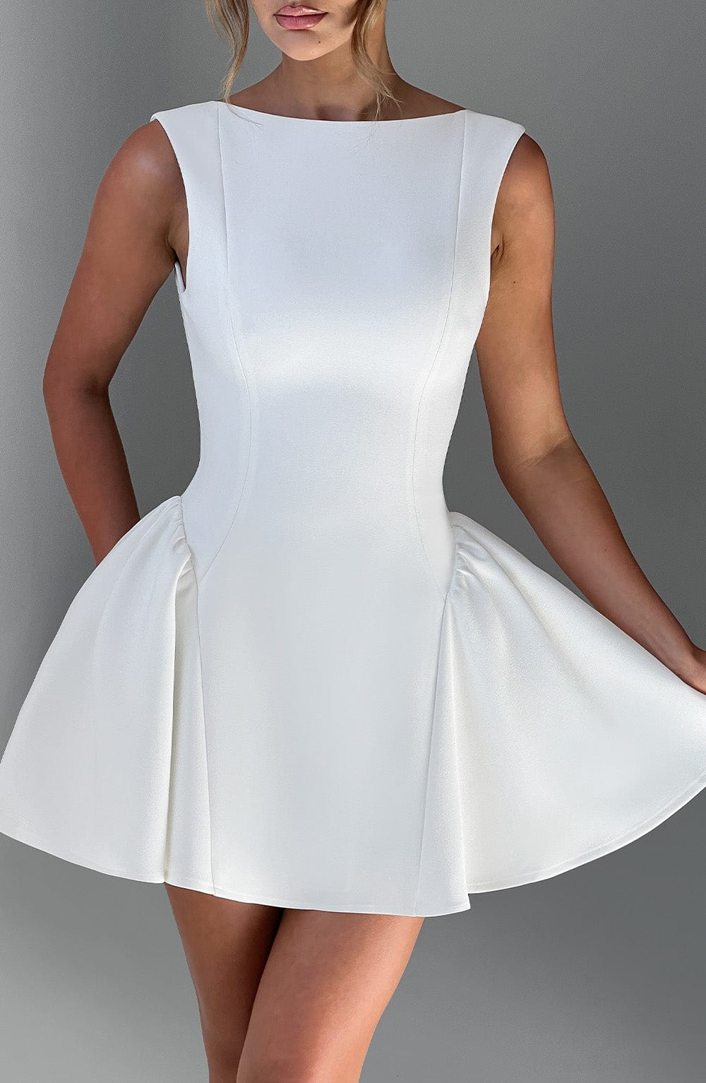 minilena Yalina Mini Dress Ivory