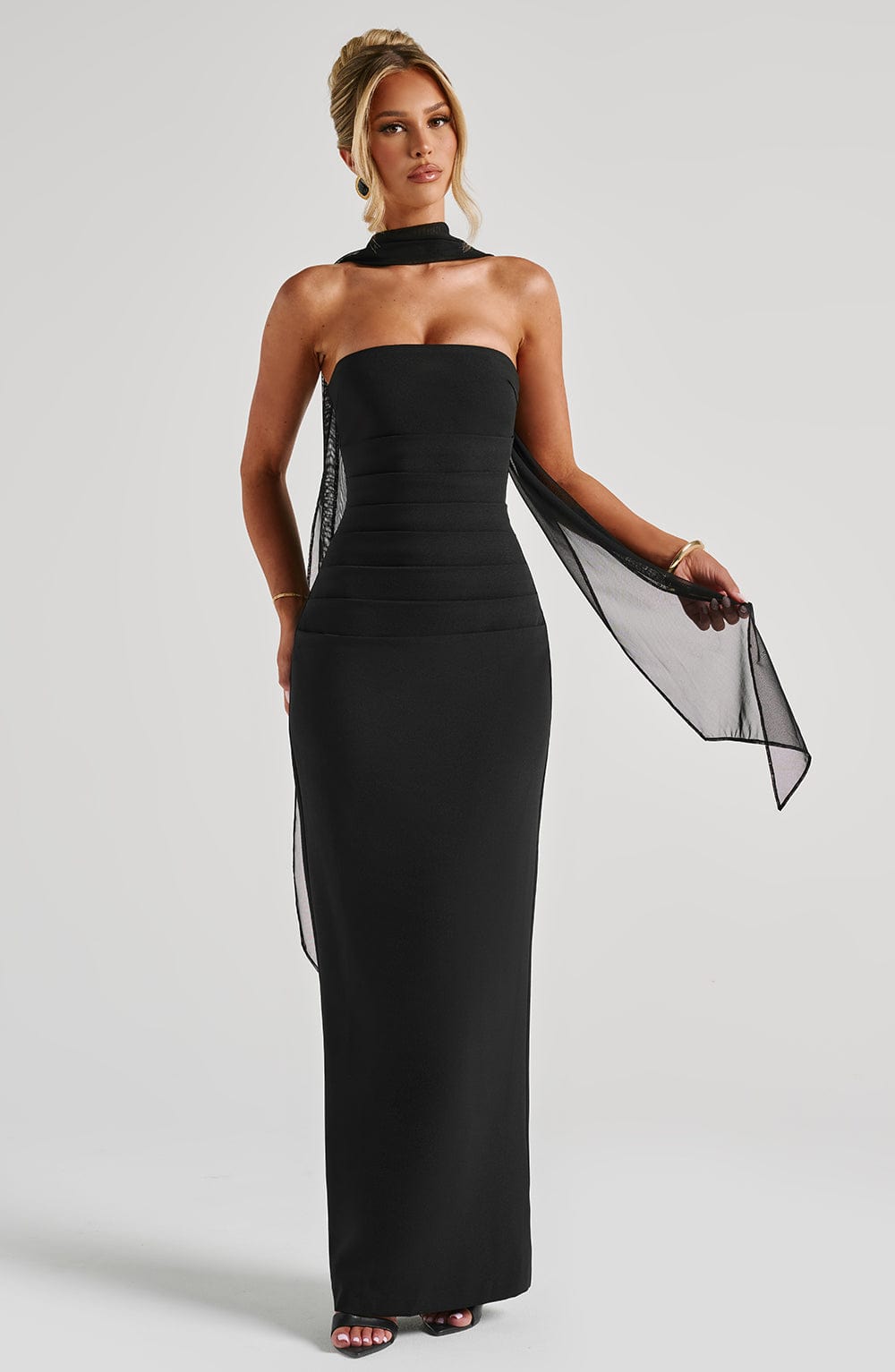 minilena Yulia Maxi Dress Black
