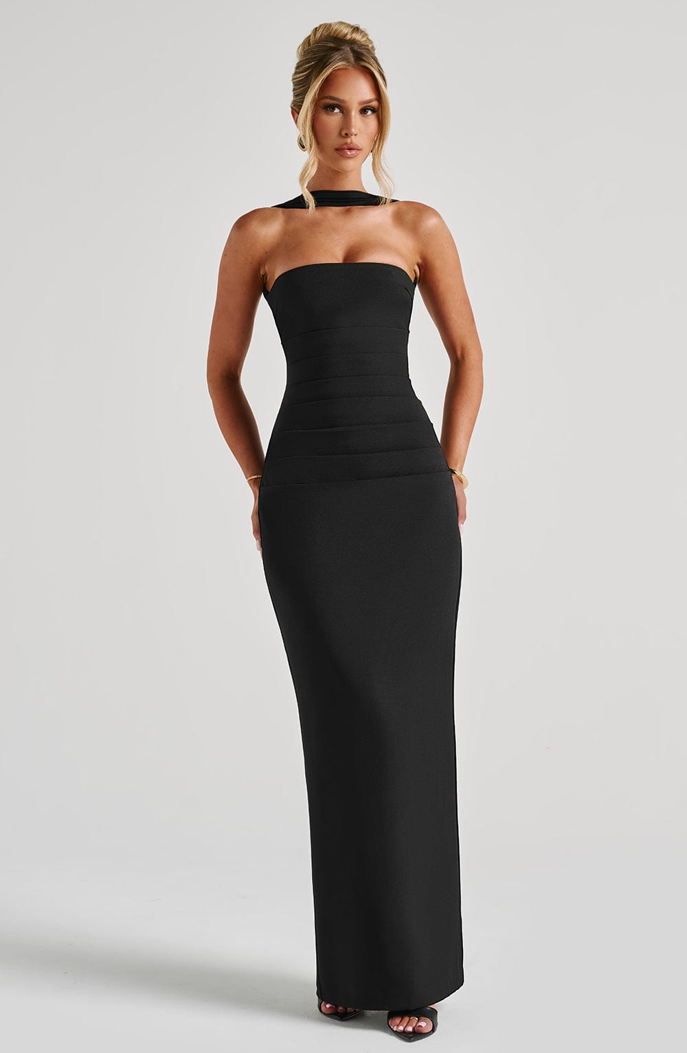 minilena Yulia Maxi Dress Black