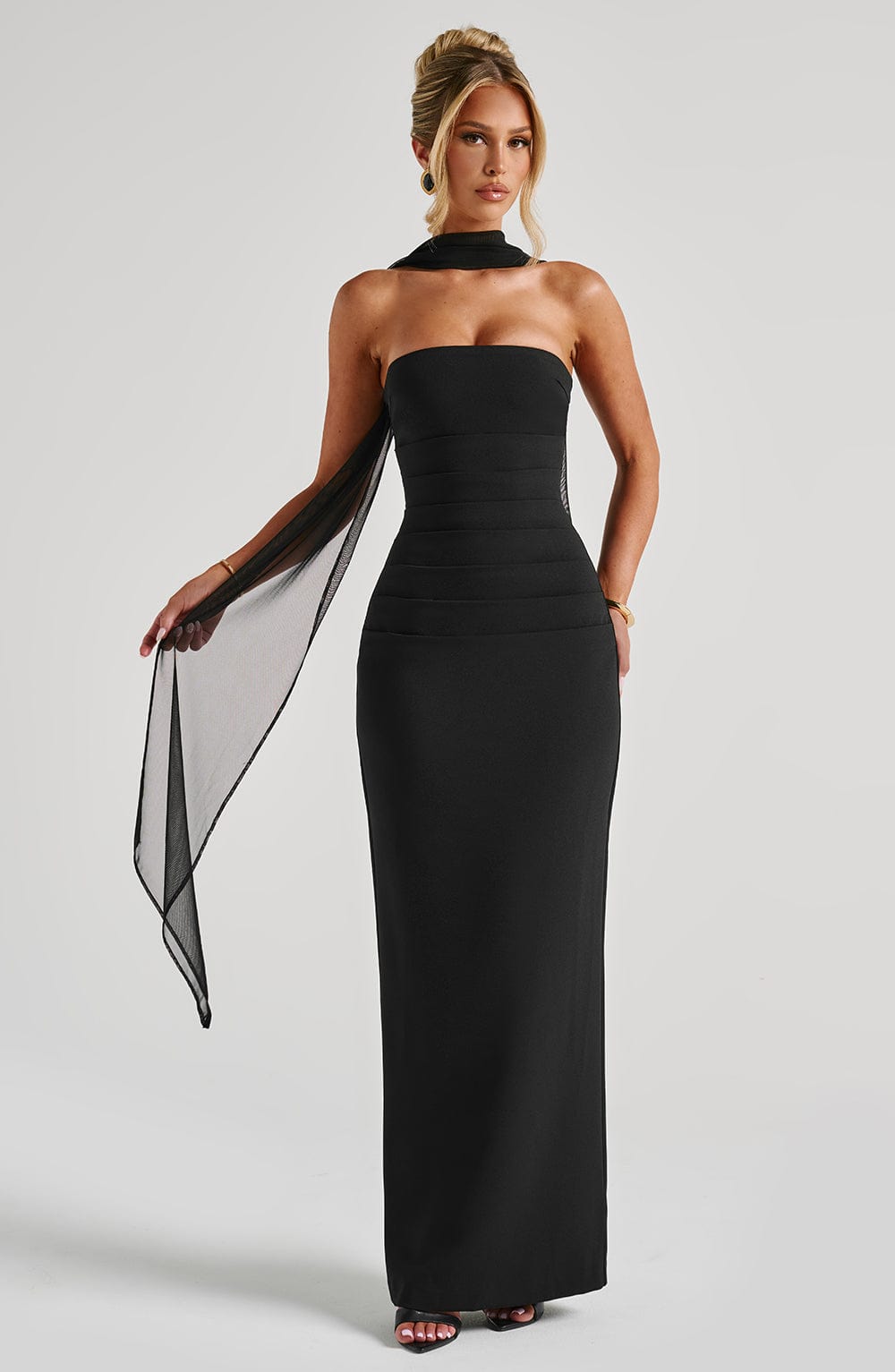 minilena Yulia Maxi Dress Black