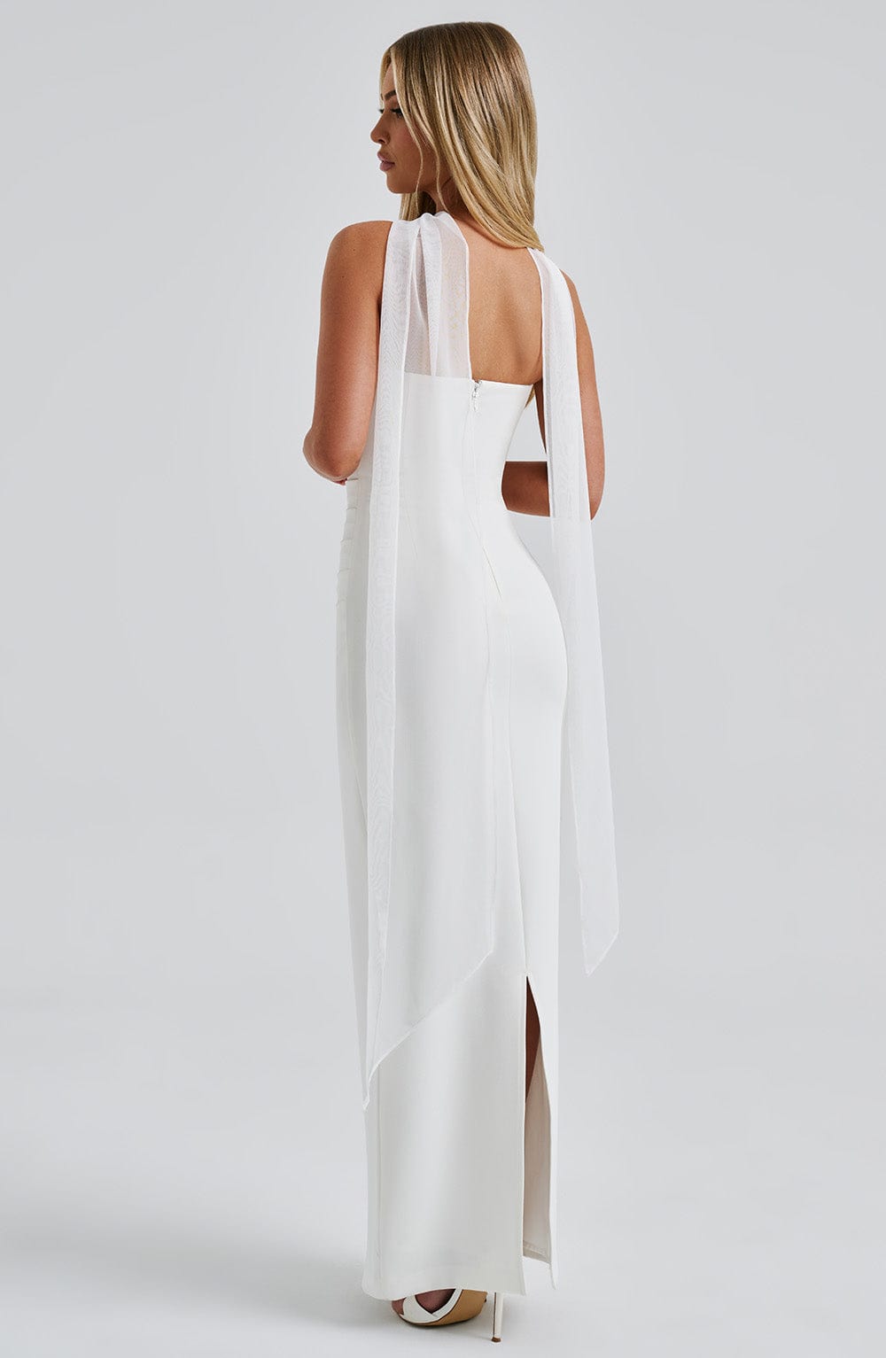 minilena Yulia Maxi Dress Ivory
