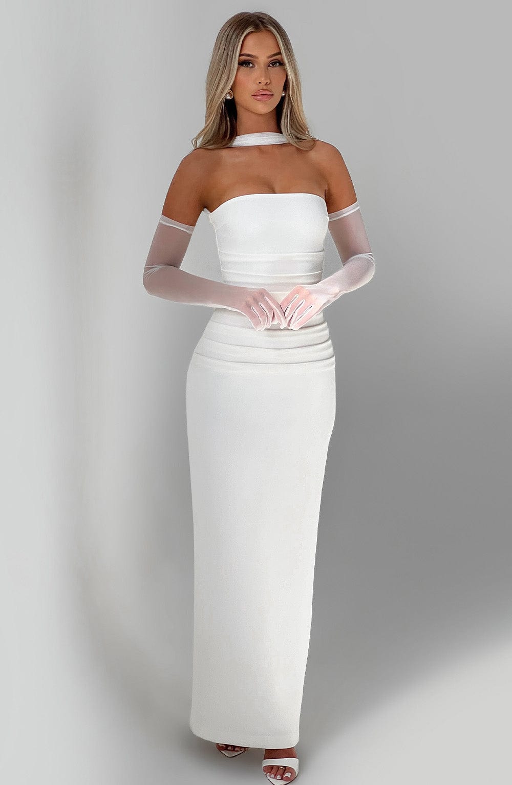 minilena Yulia Maxi Dress Ivory
