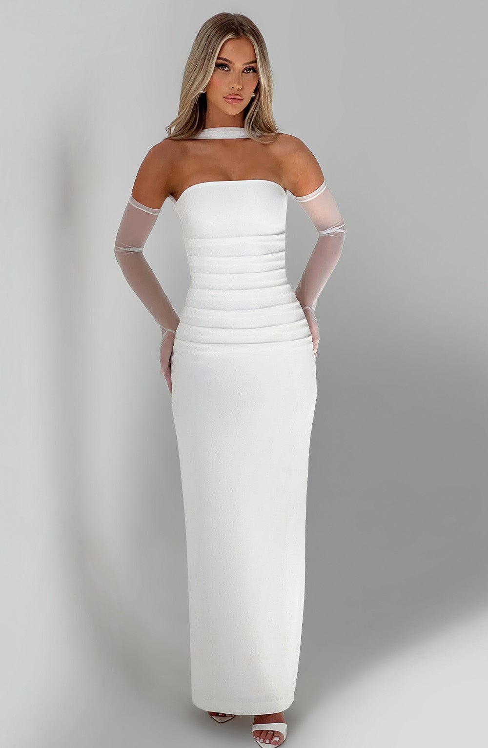 minilena Yulia Maxi Dress Ivory