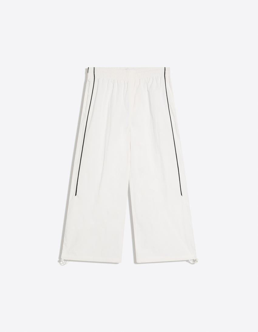 7/8 performance trousers with toggles