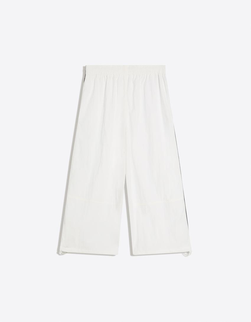 7/8 performance trousers with toggles