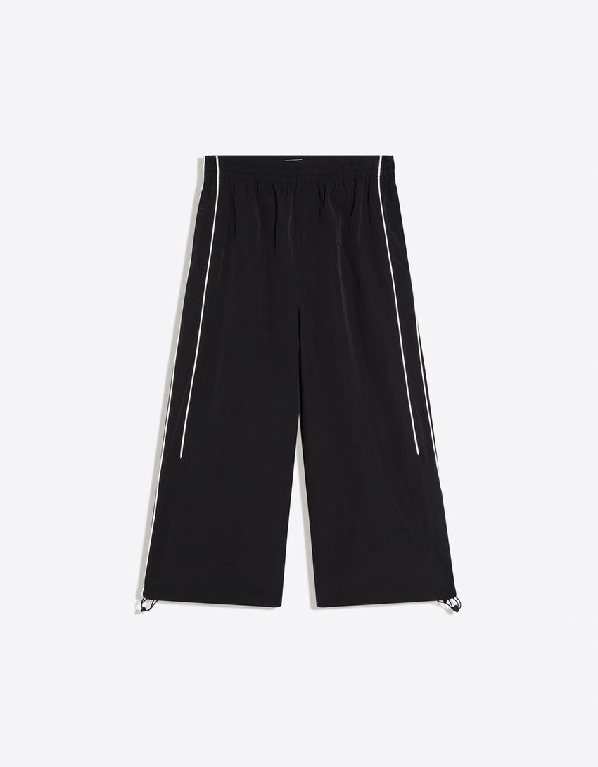 7/8 performance trousers with toggles
