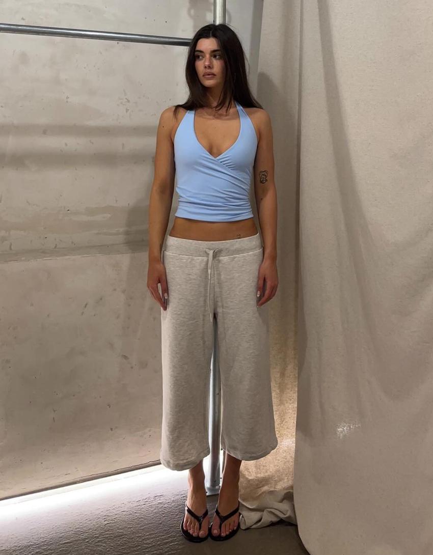 7/8 fluffy trousers