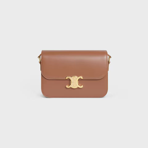 Classic Triomphe Bag In Shiny Calfskin