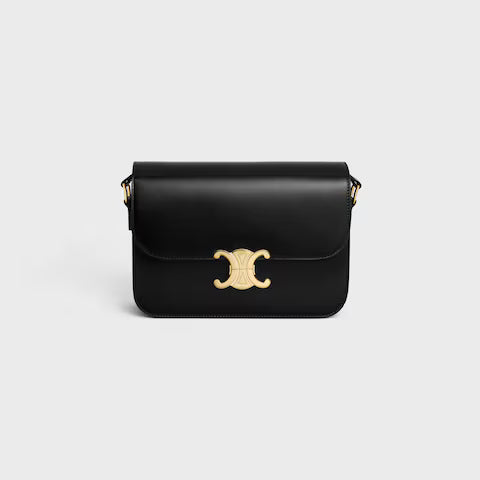 Classic Triomphe Bag In Shiny Calfskin