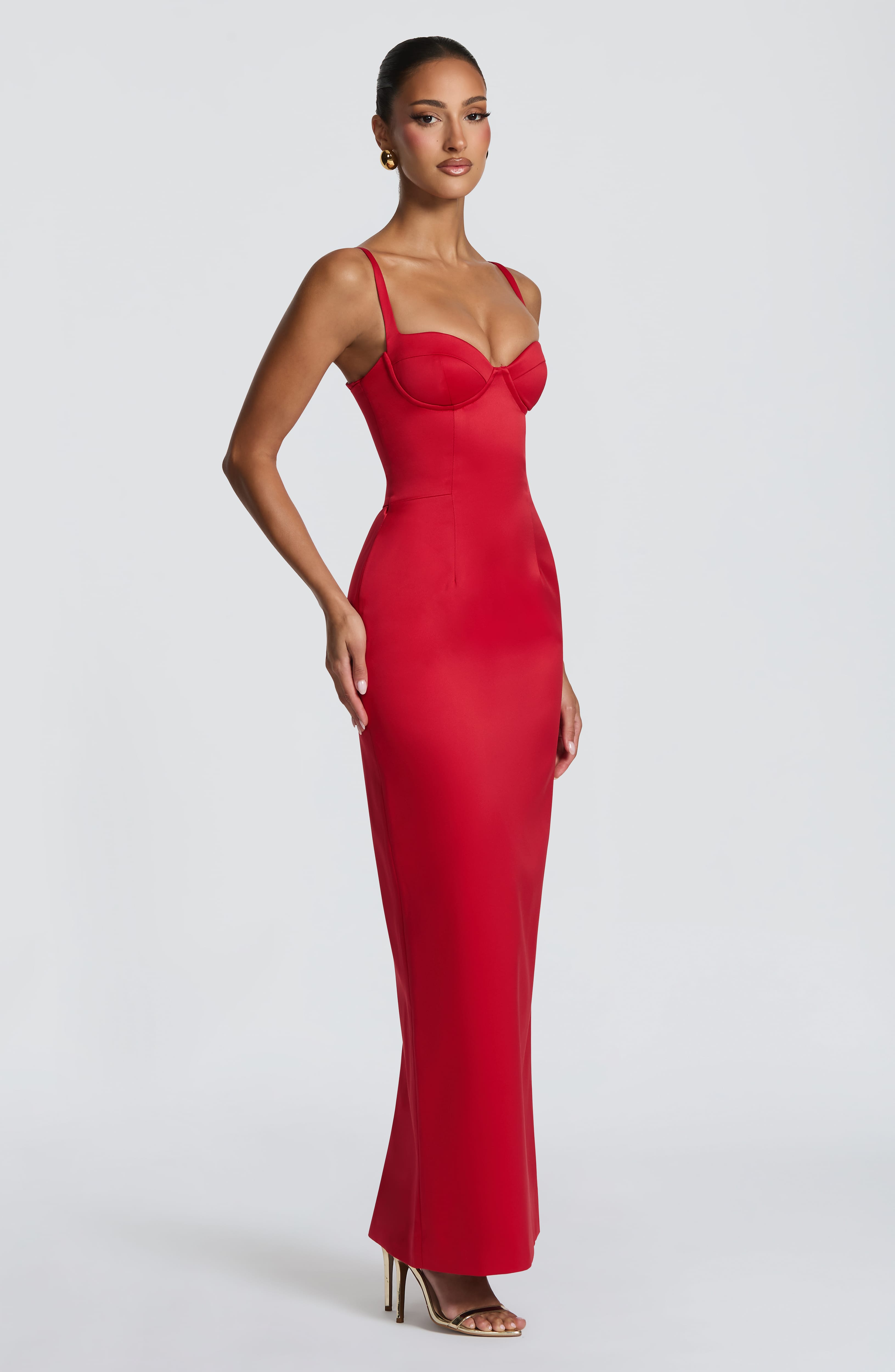 minilena Bennett Maxi Dress Red
