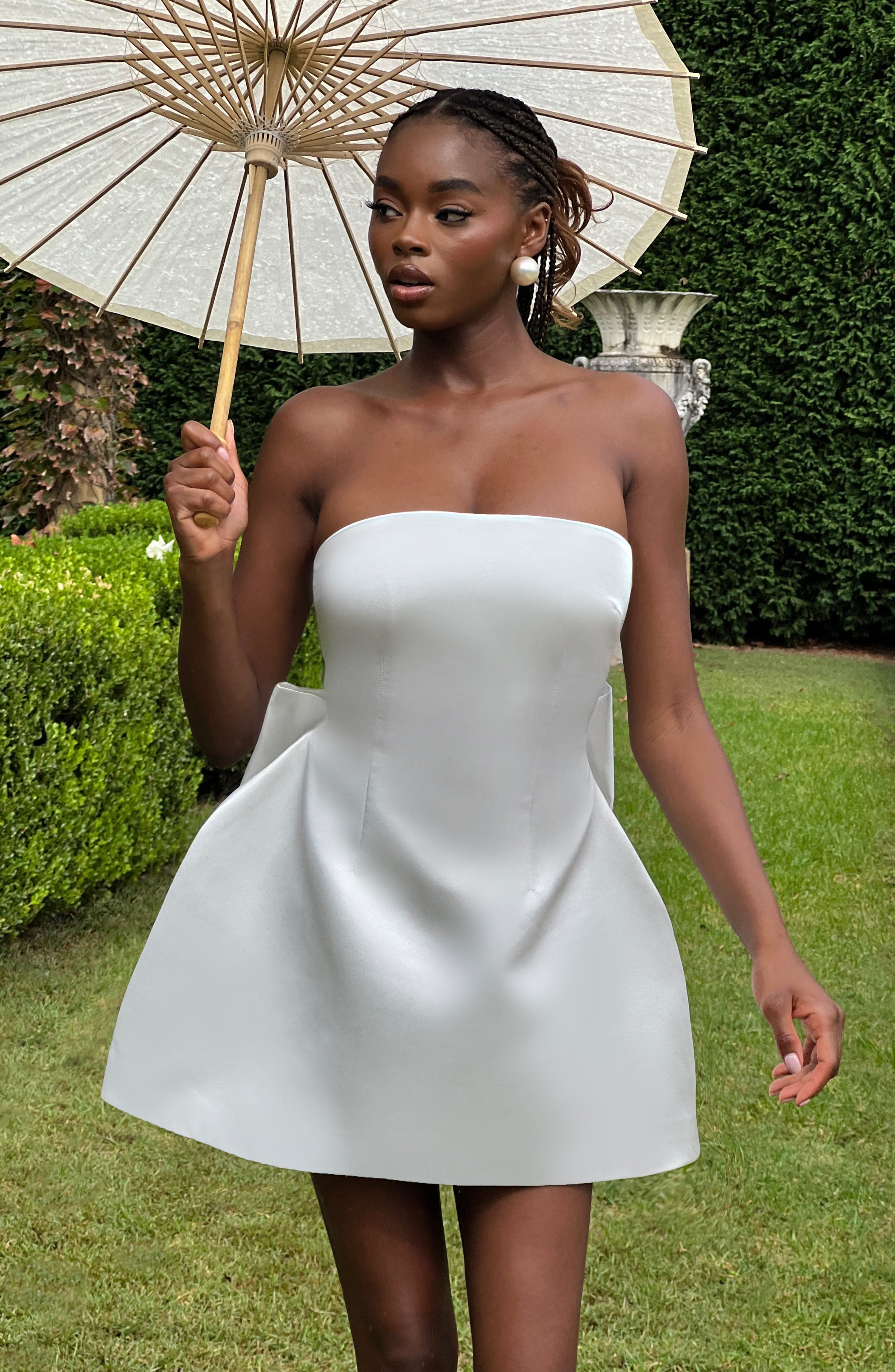 minilena Abbey Mini Dress Ivory