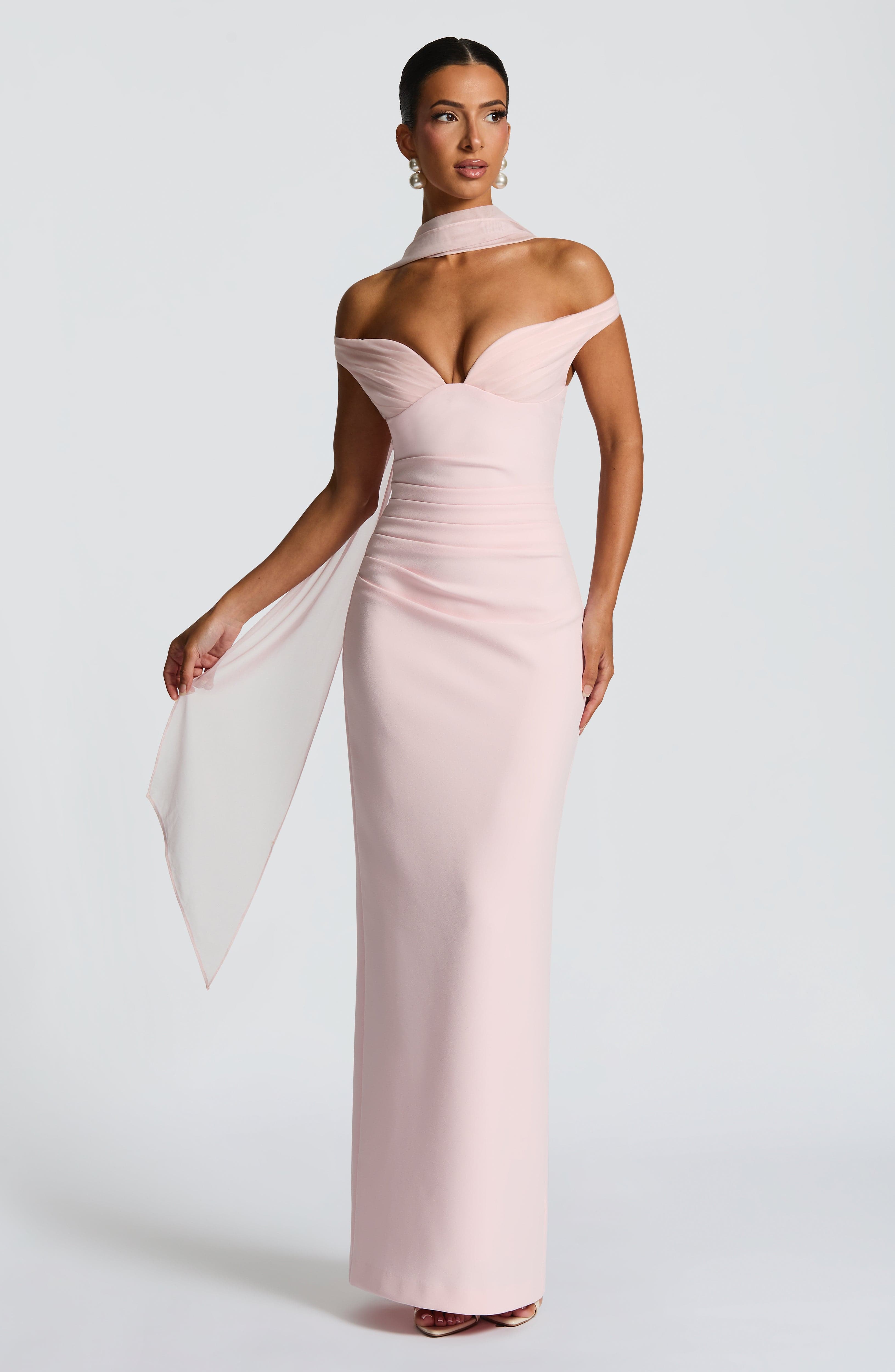minilena Abigail Maxi Dress Blush