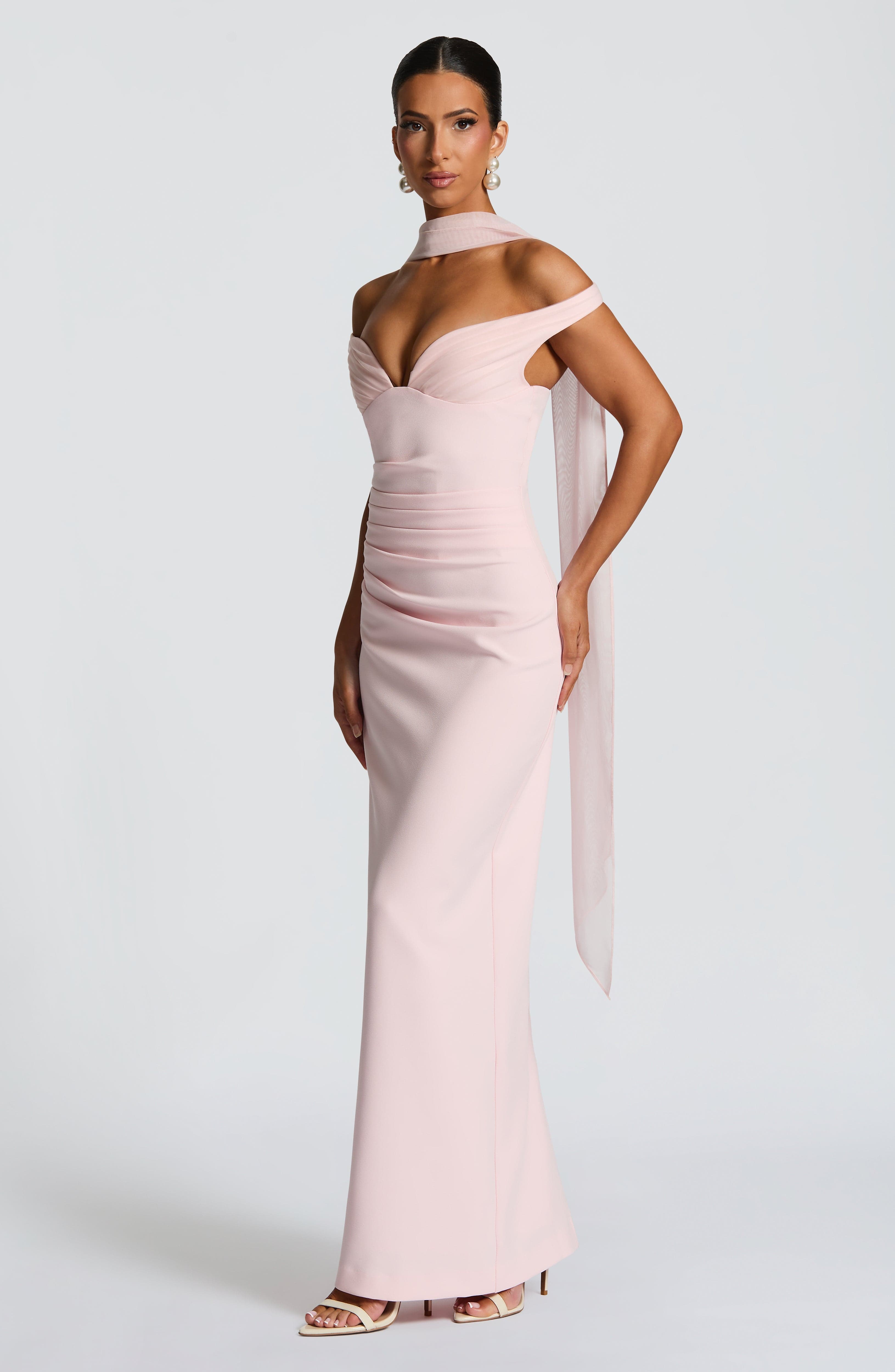 minilena Abigail Maxi Dress Blush