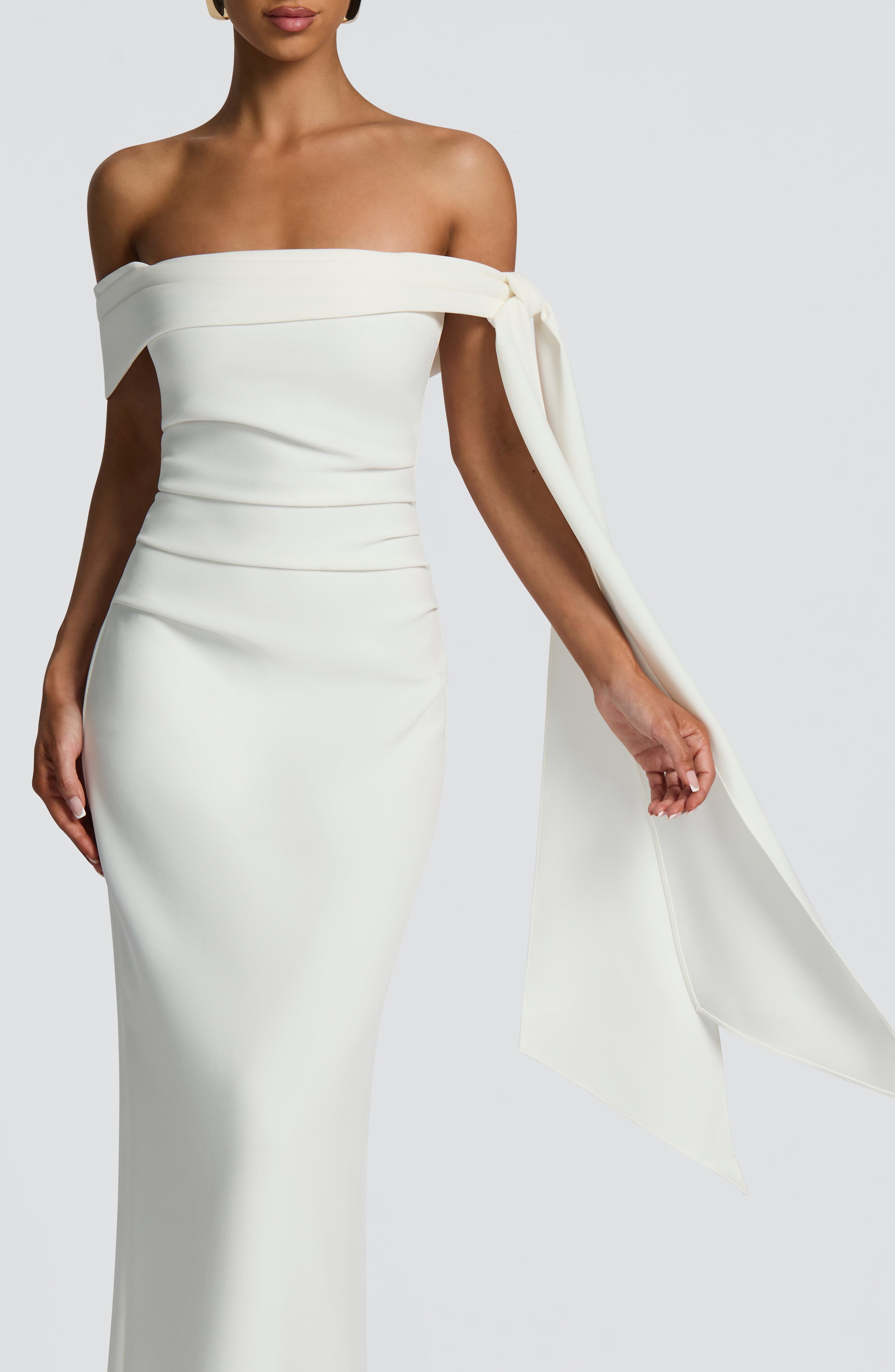 minilena Addie Maxi Dress Ivory