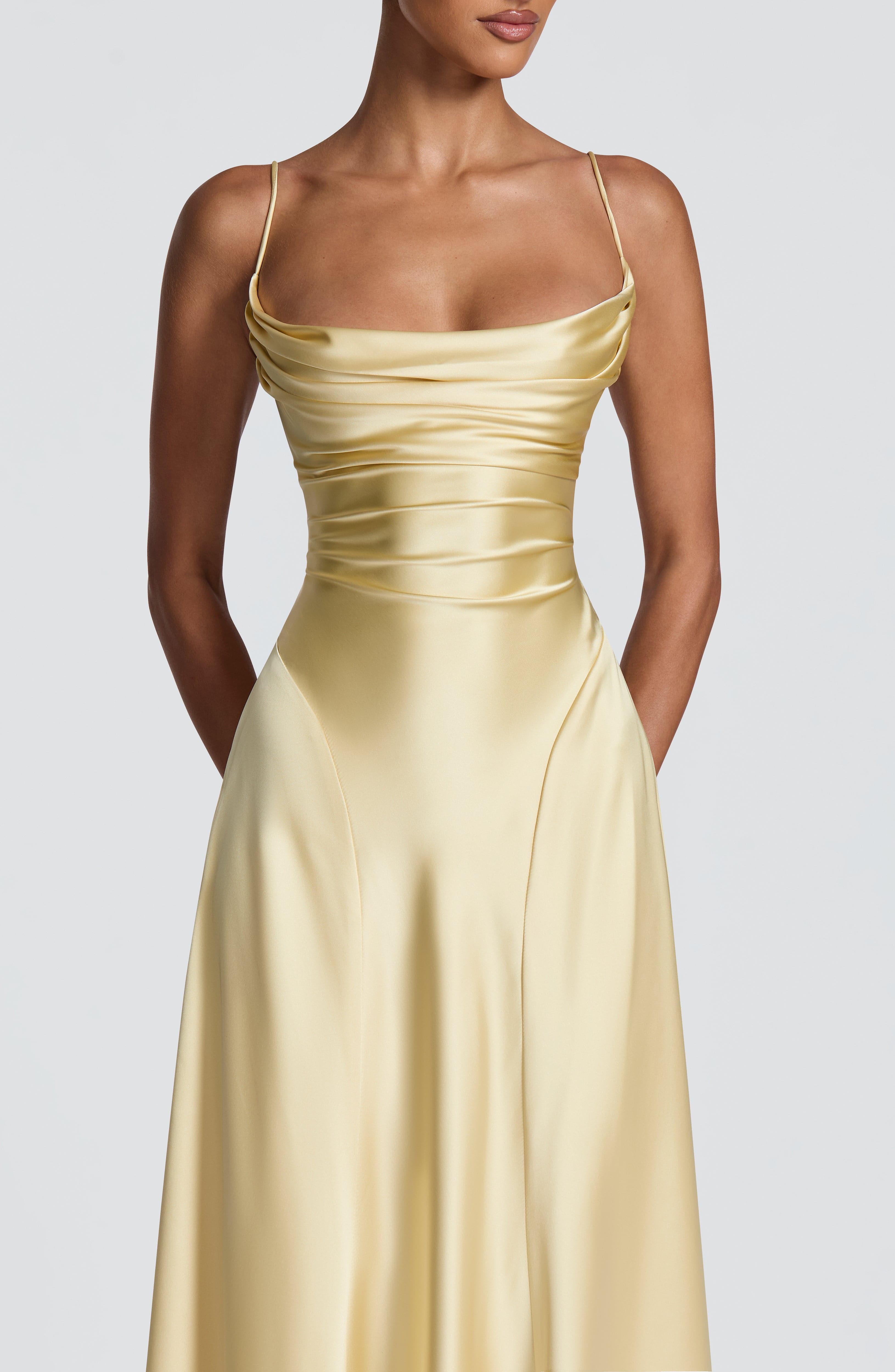 minilena Adelina Maxi Dress Lemon