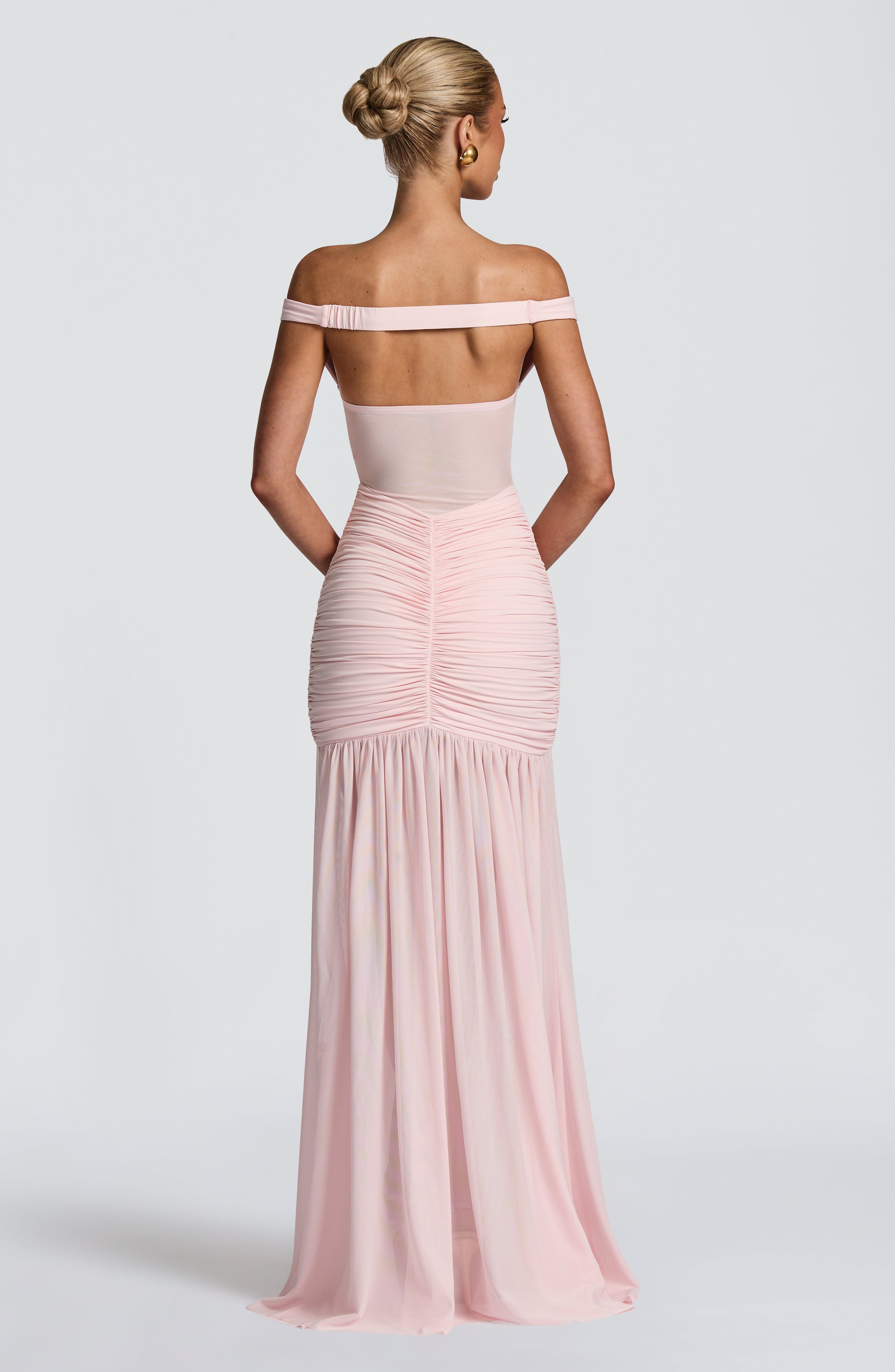 minilena Alaia Maxi Dress Blush