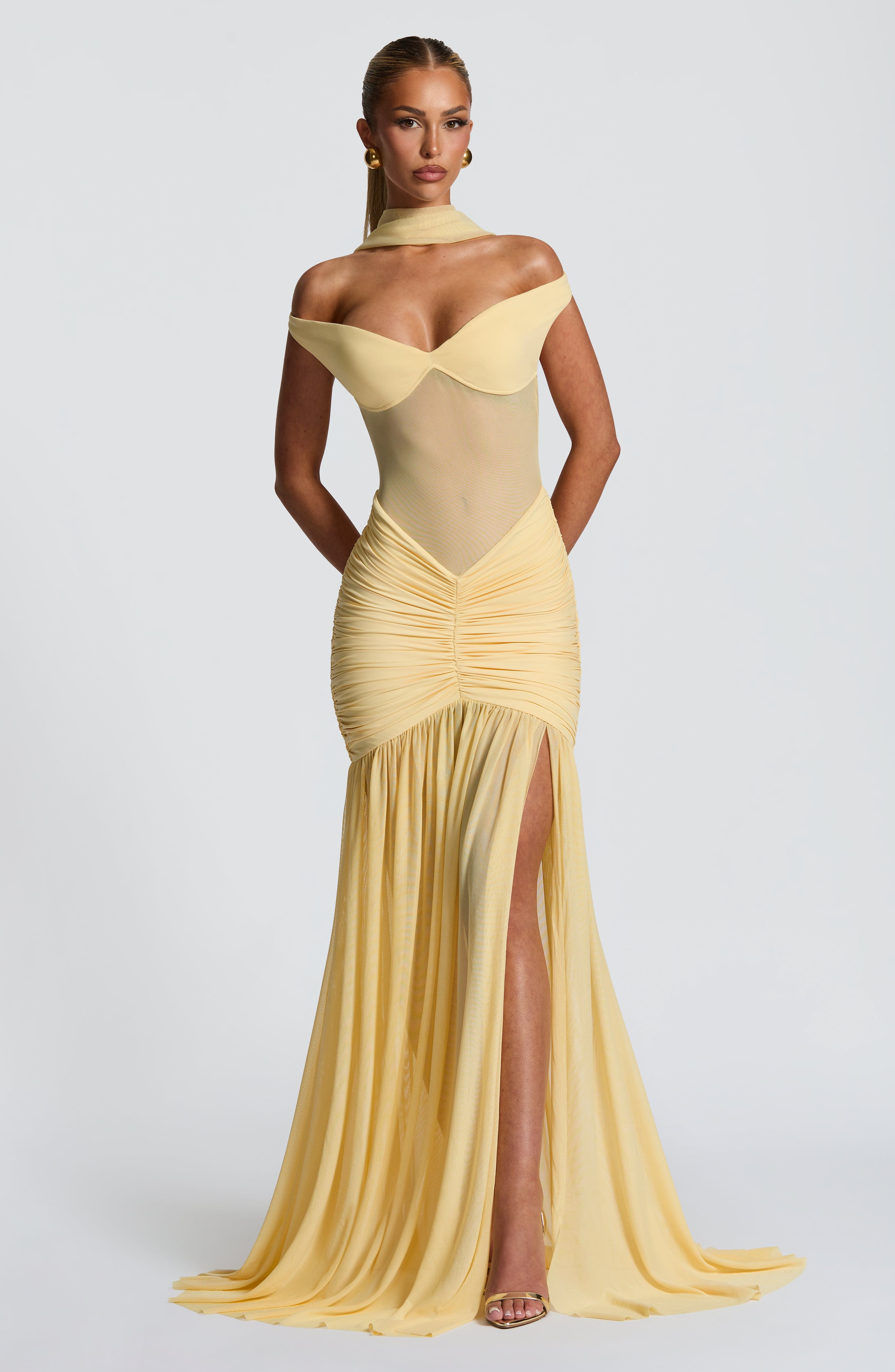 minilena Alaia Maxi Dress Lemon