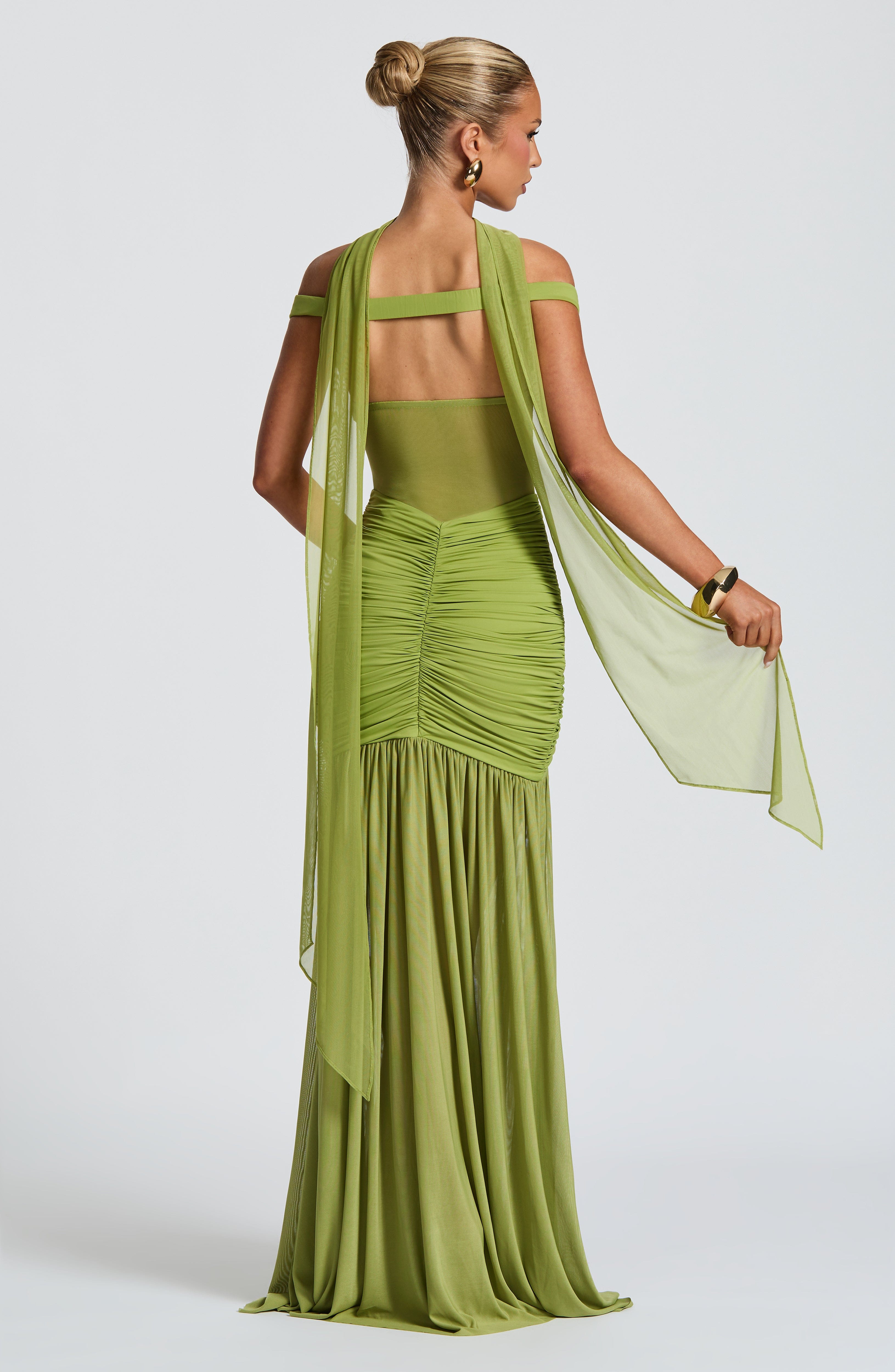 minilena Alaia Maxi Dress Olive