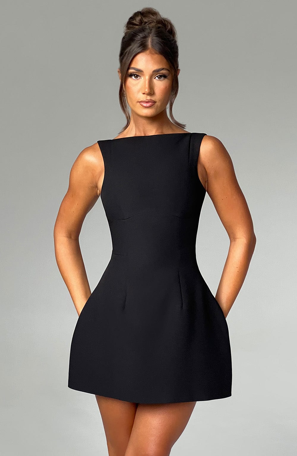 minilena Alana Mini Dress Black